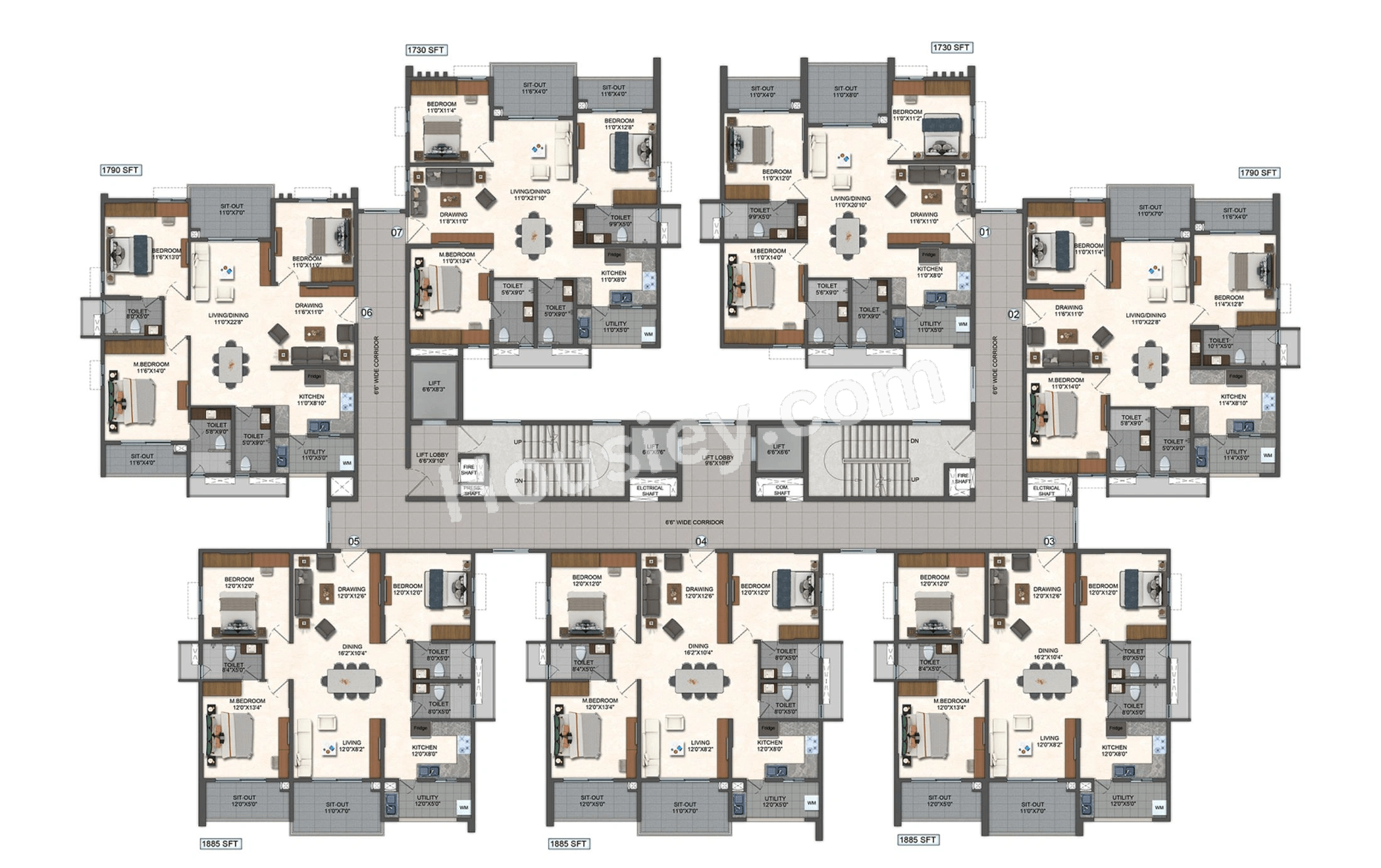 Pavani Mirabilia Floor plan 1