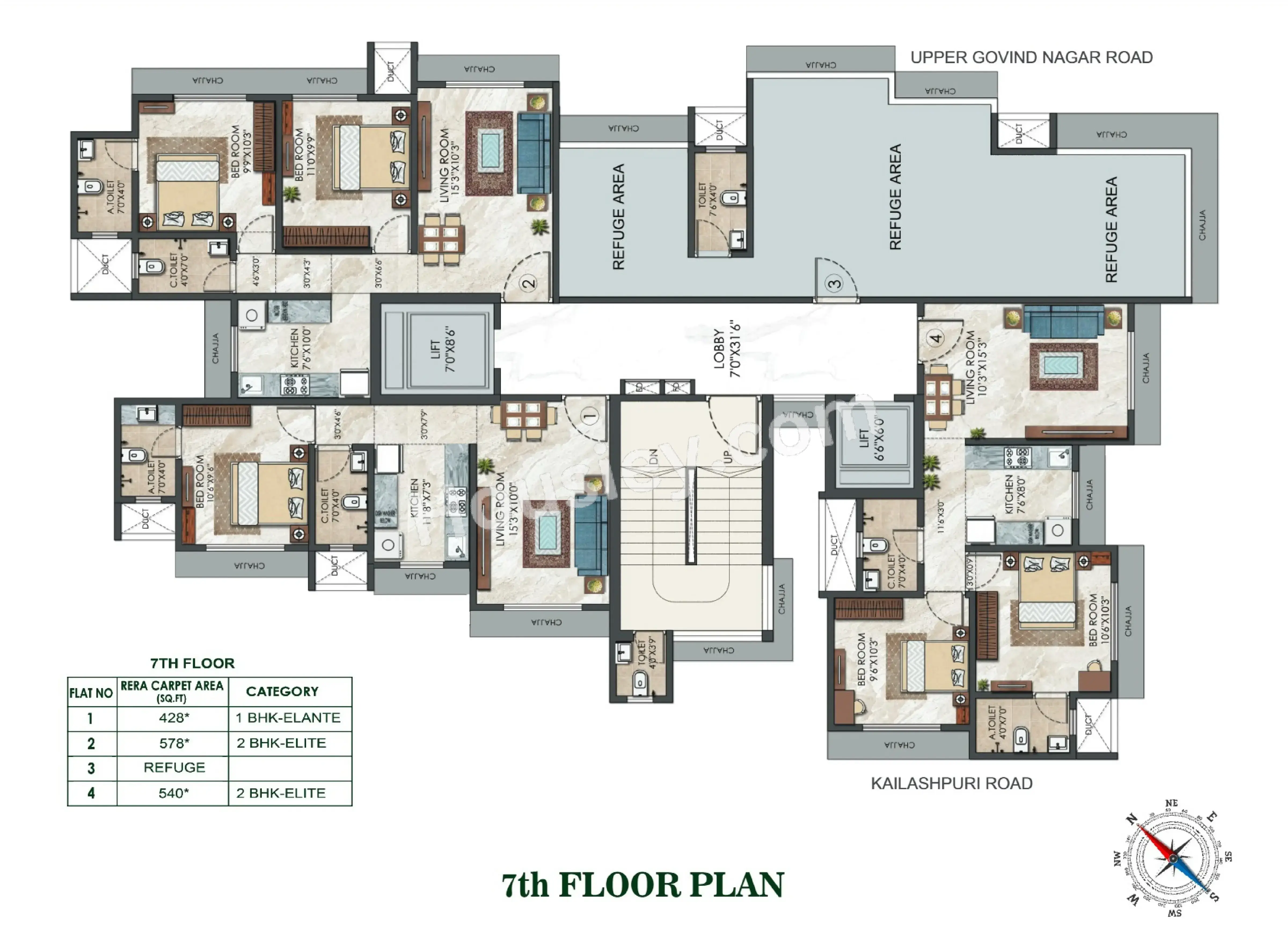 Pearl Solitaire Floor plan 3