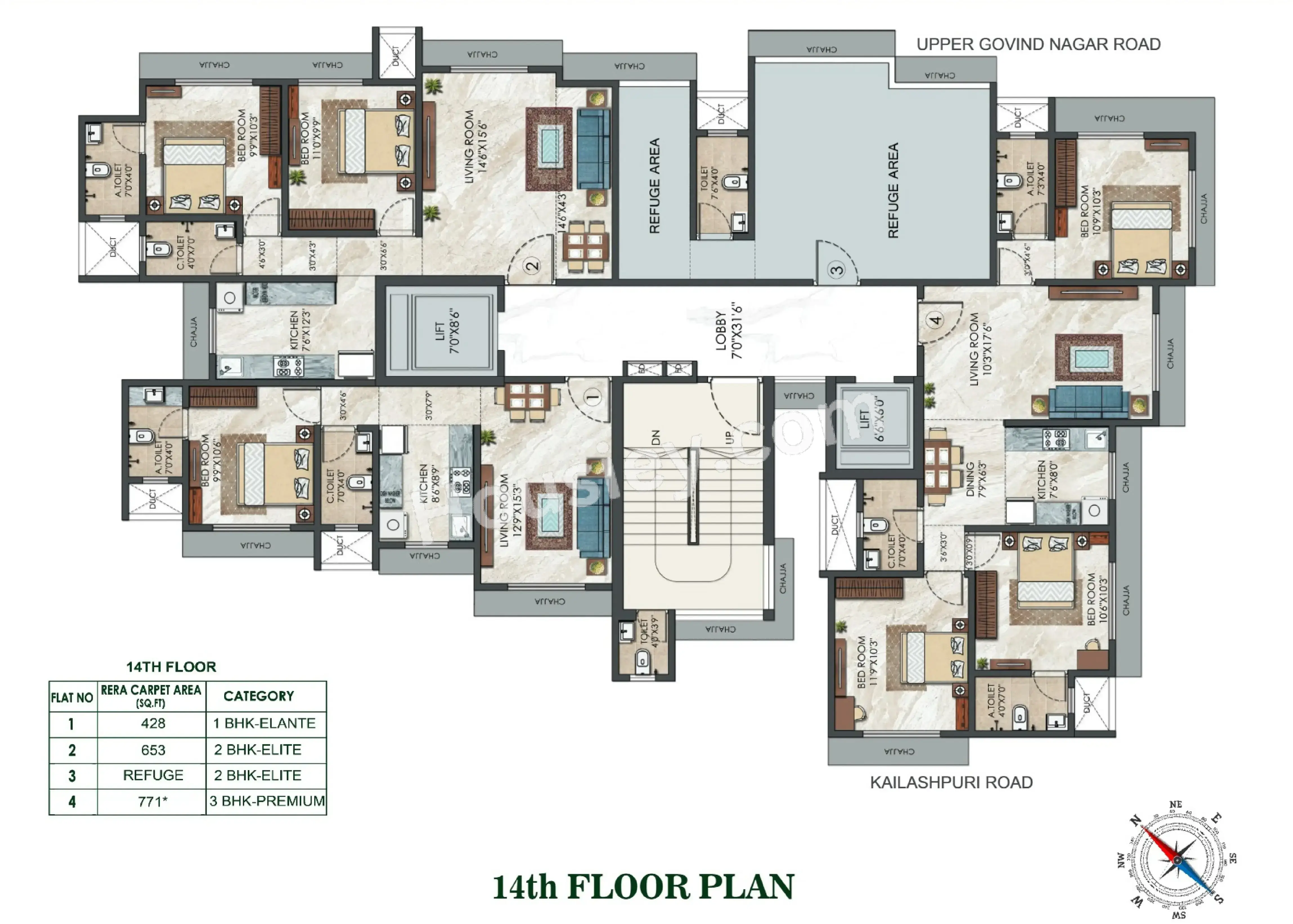 Pearl Solitaire Floor plan 4