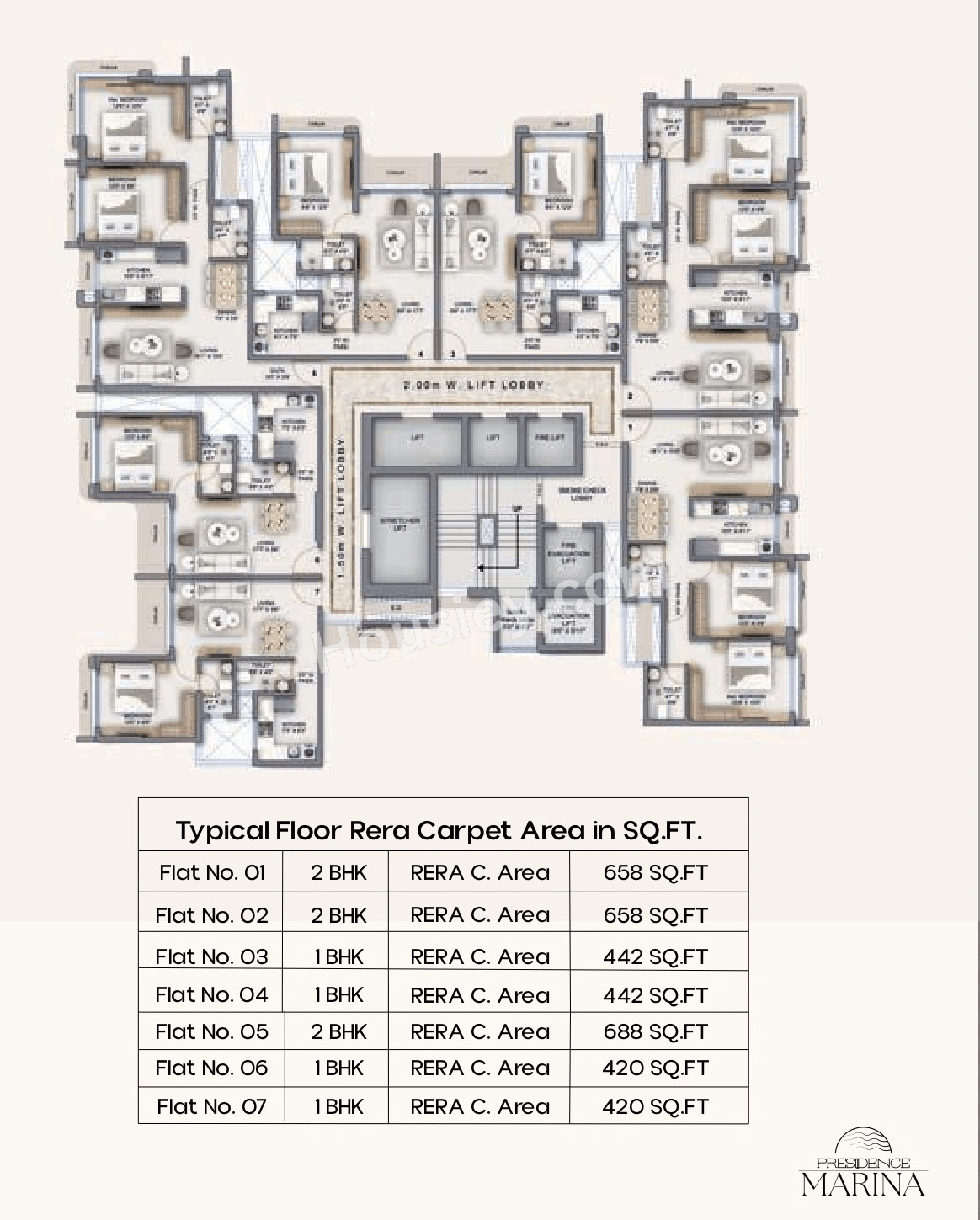 Presidence Marina Floor plan 6