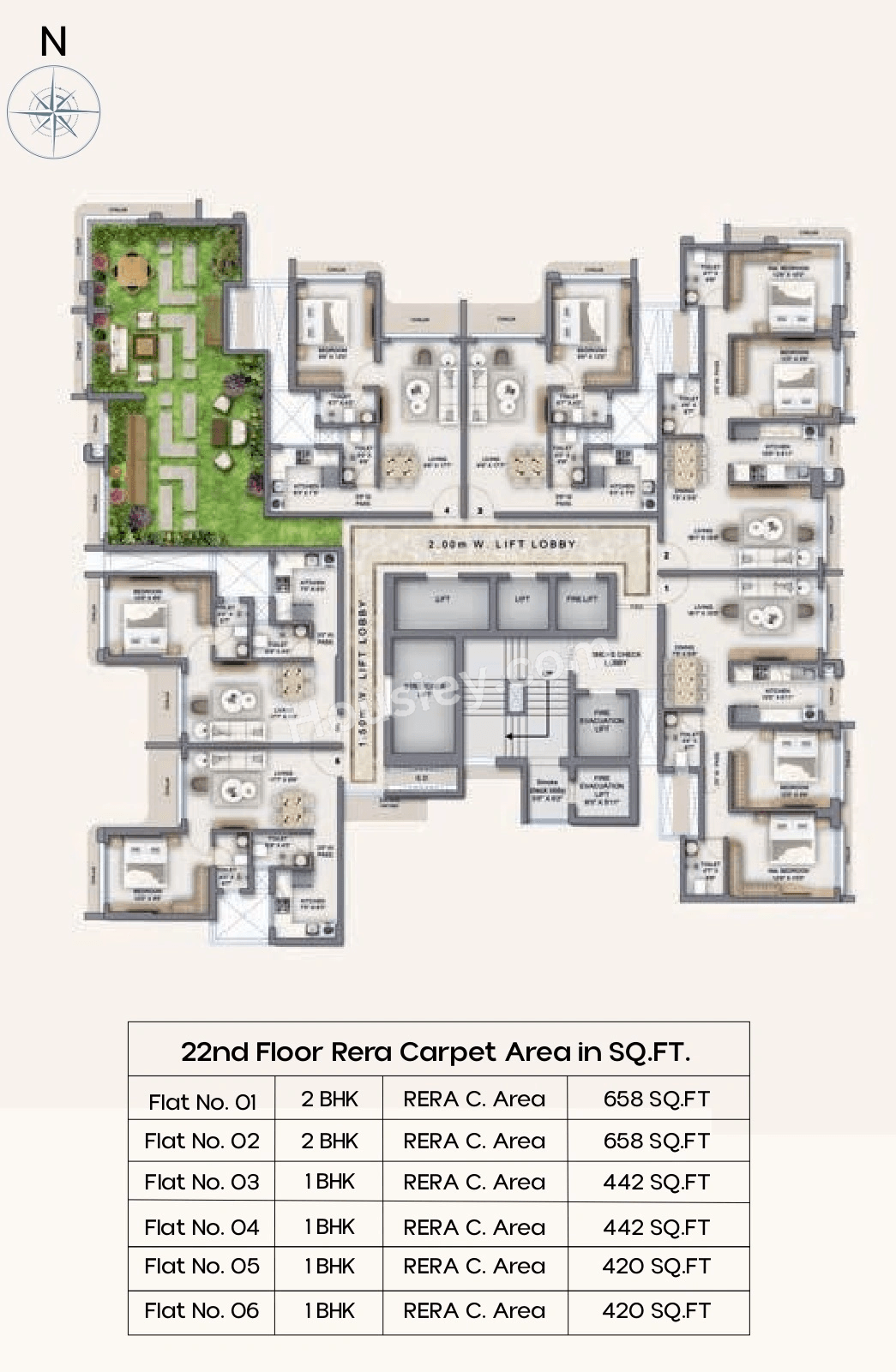 Presidence Marina Floor plan 7