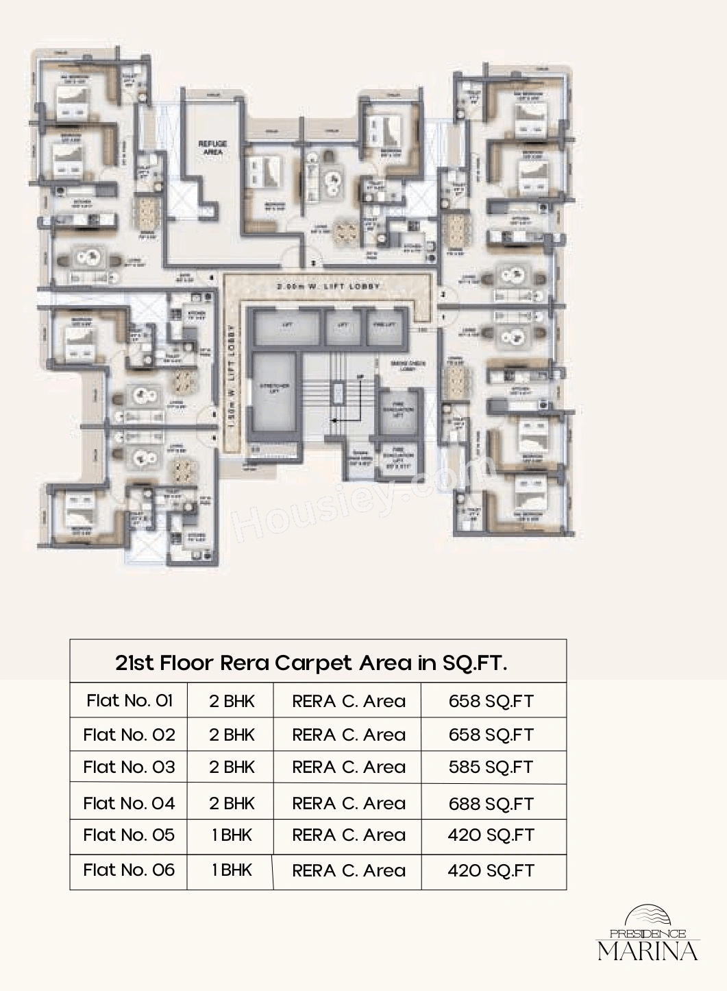 Presidence Marina Floor plan 8