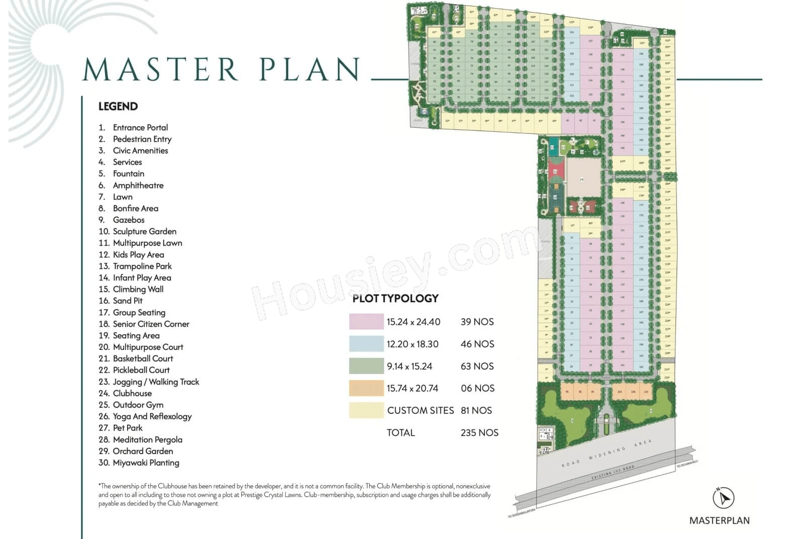 Prestige Crystal Lawns Master Plan