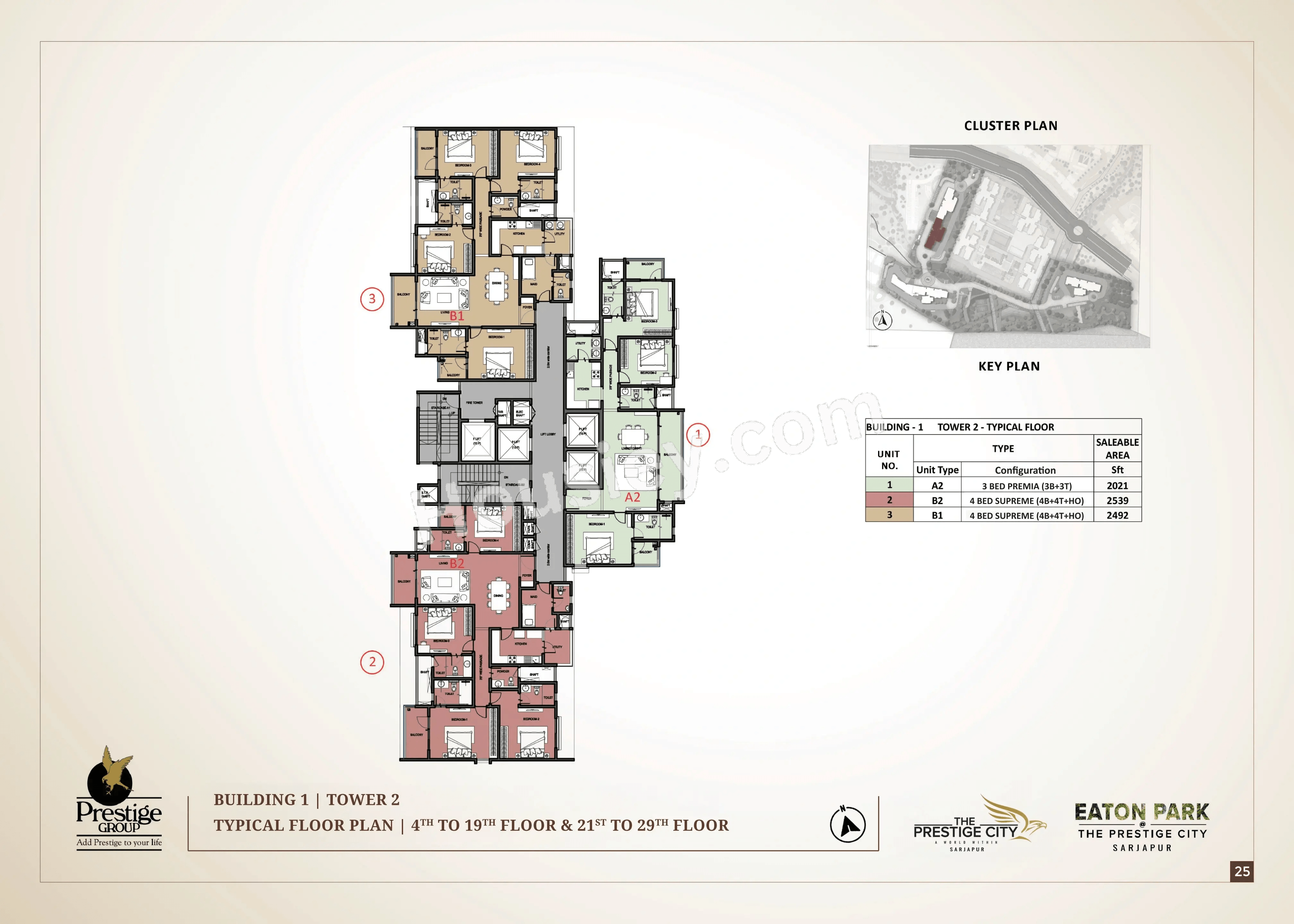Prestige Eaton Park Floor plan 2