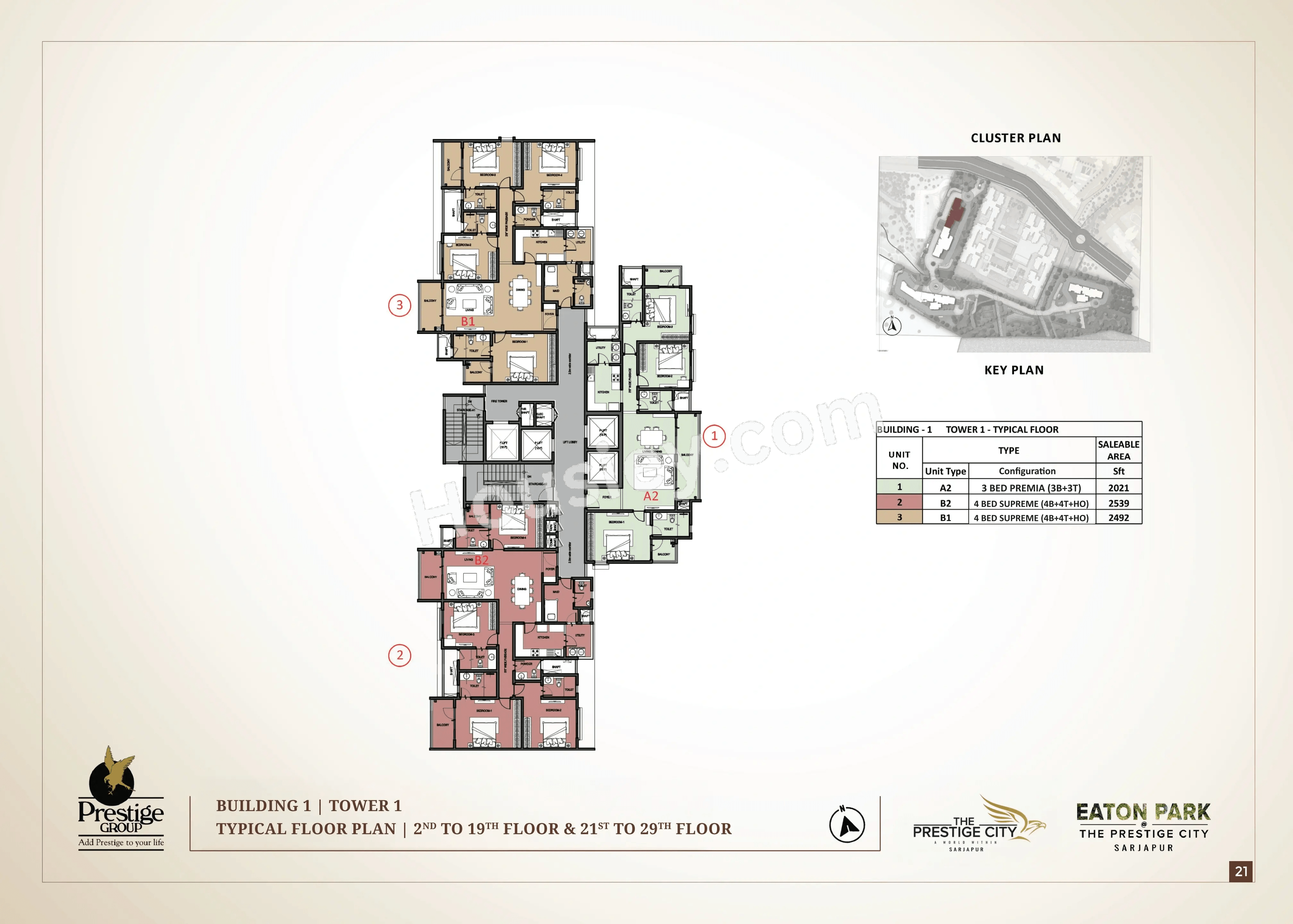 Prestige Ethan Floor plan 1