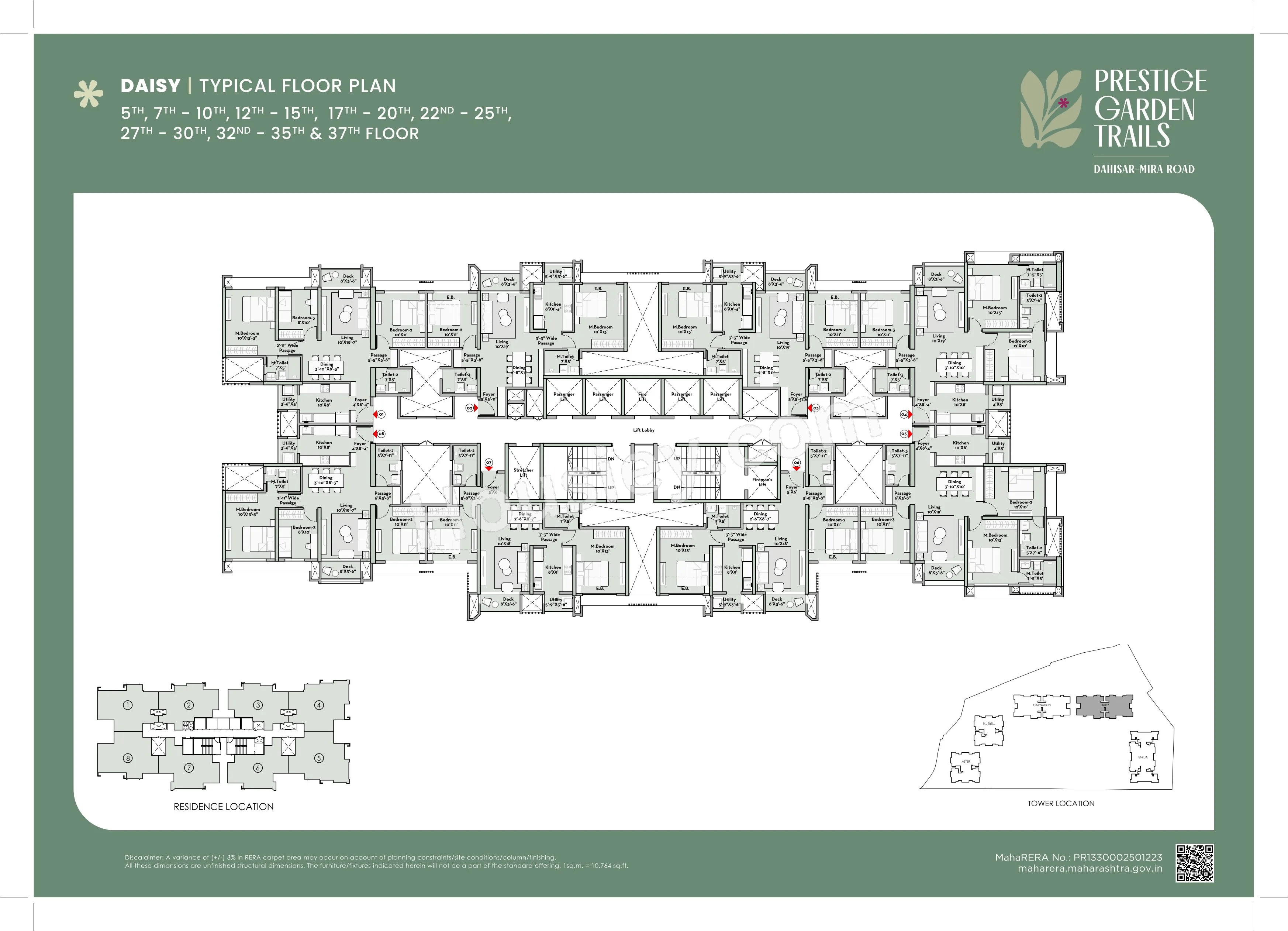 Prestige Garden Trails Floor plan 4