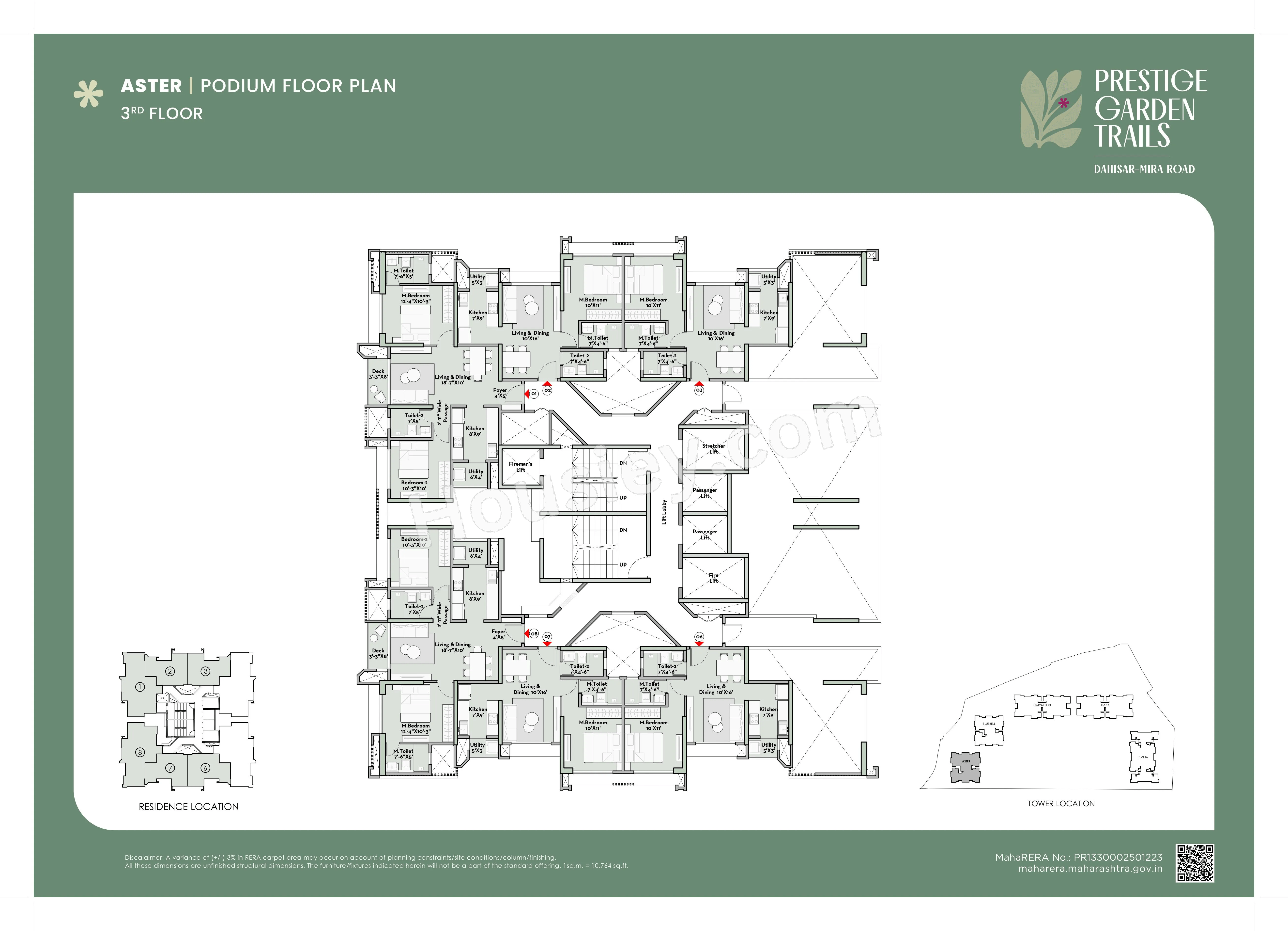 Prestige Garden Trails Floor plan 6