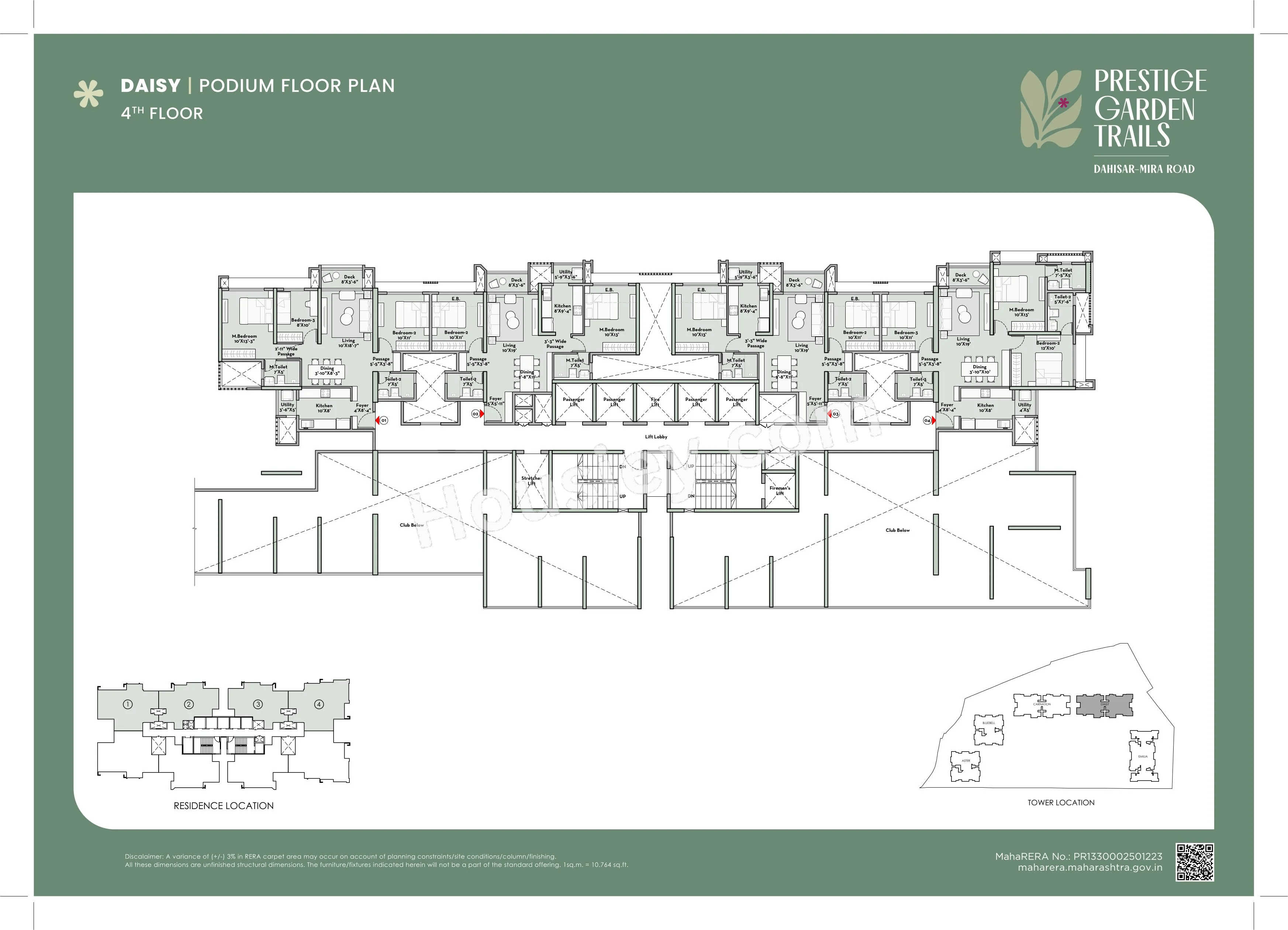 Prestige Garden Trails Floor plan 9