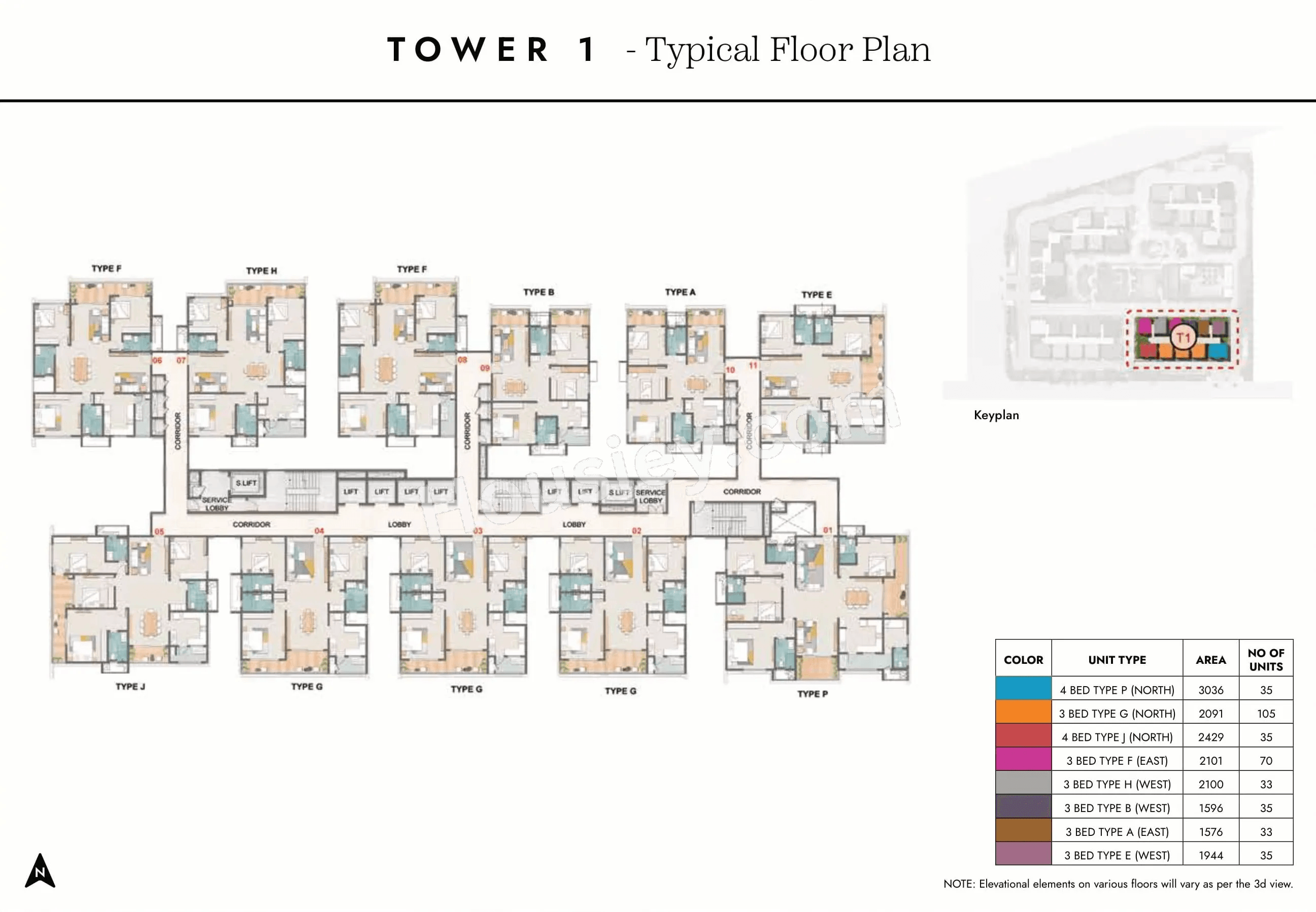 Prestige Spring Heights Rajendra Nagar Floor plan 2