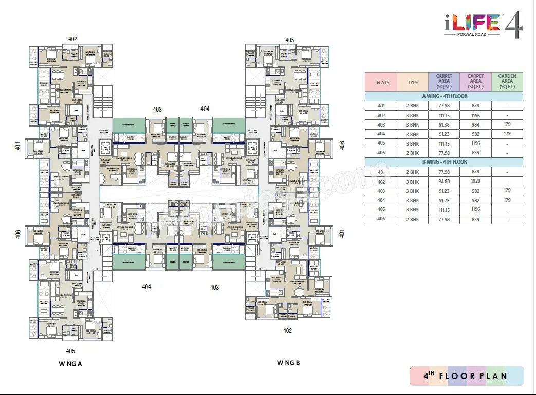 Pristine iLife 4 Floor plan 1