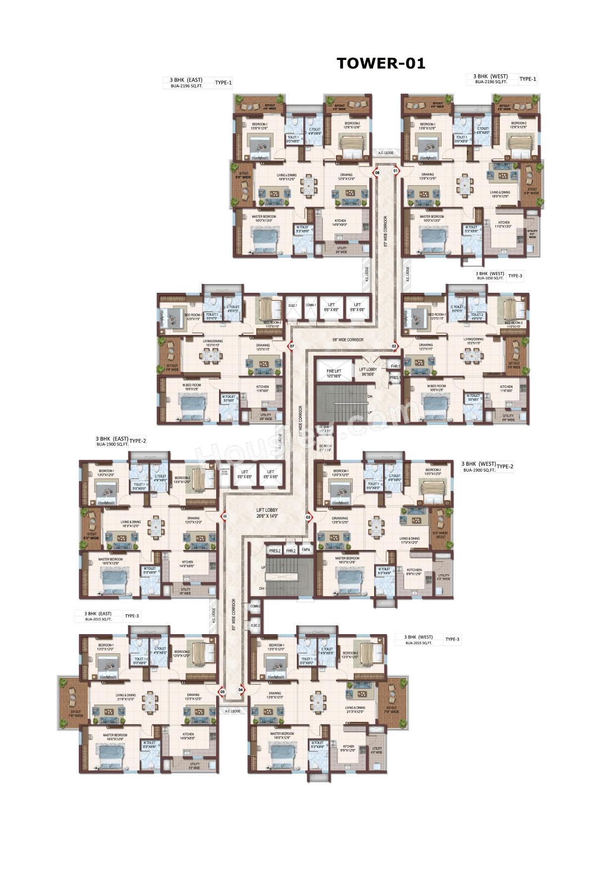 Prosperiti Homes Ekam Floor plan 1