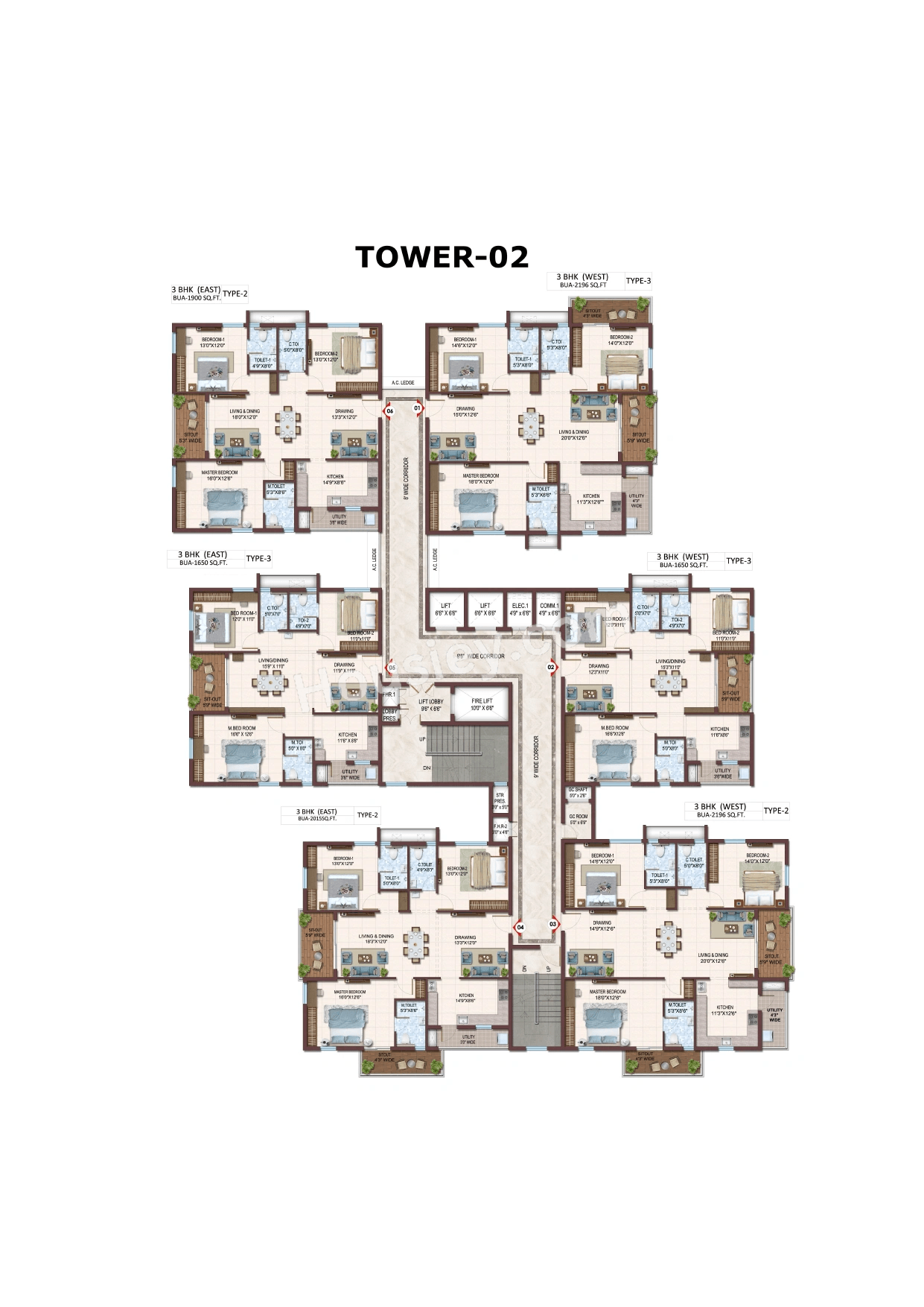 Prosperiti Homes Ekam Floor plan 2