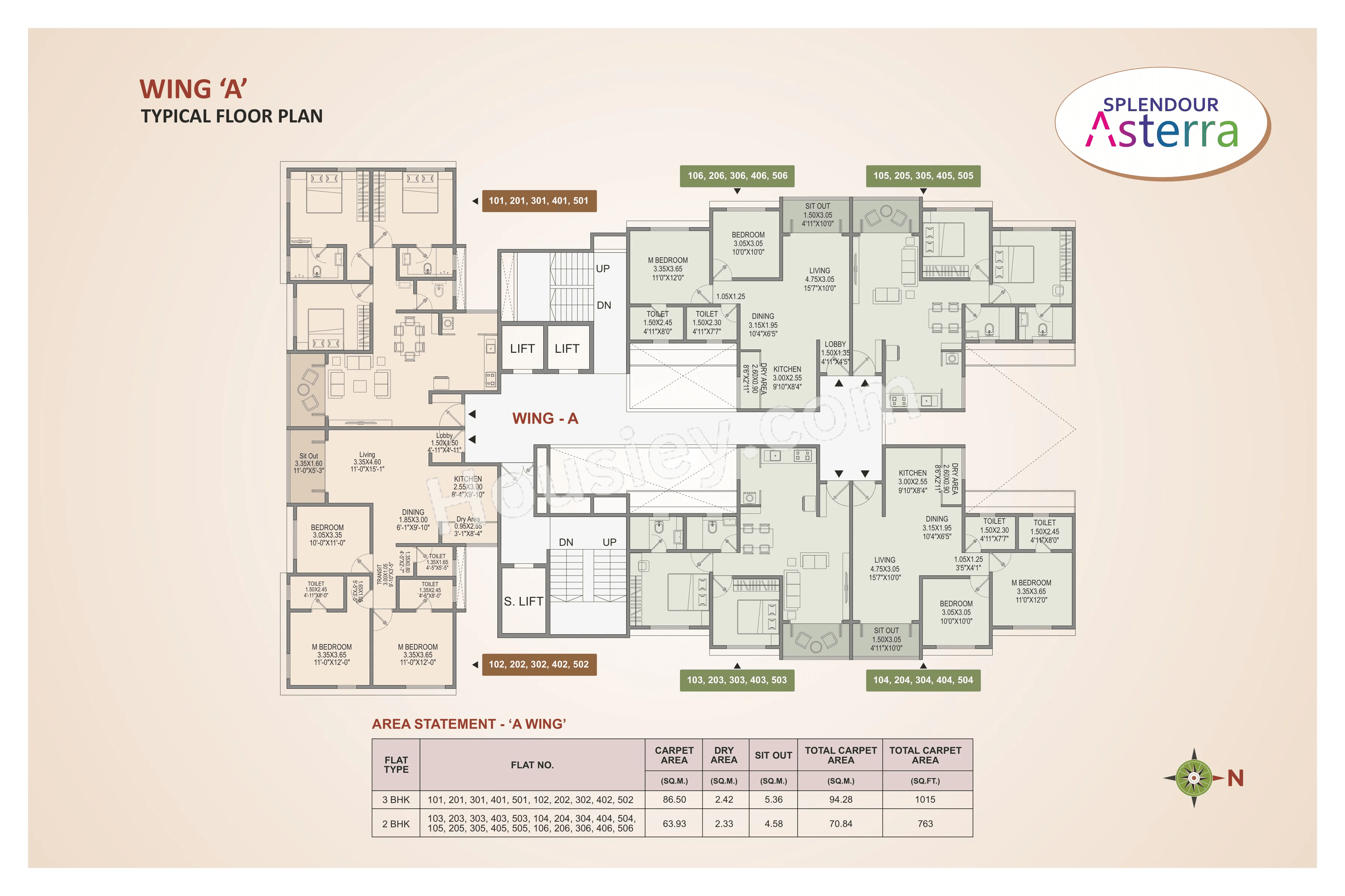 PS Splendour Asterra Floor plan 1