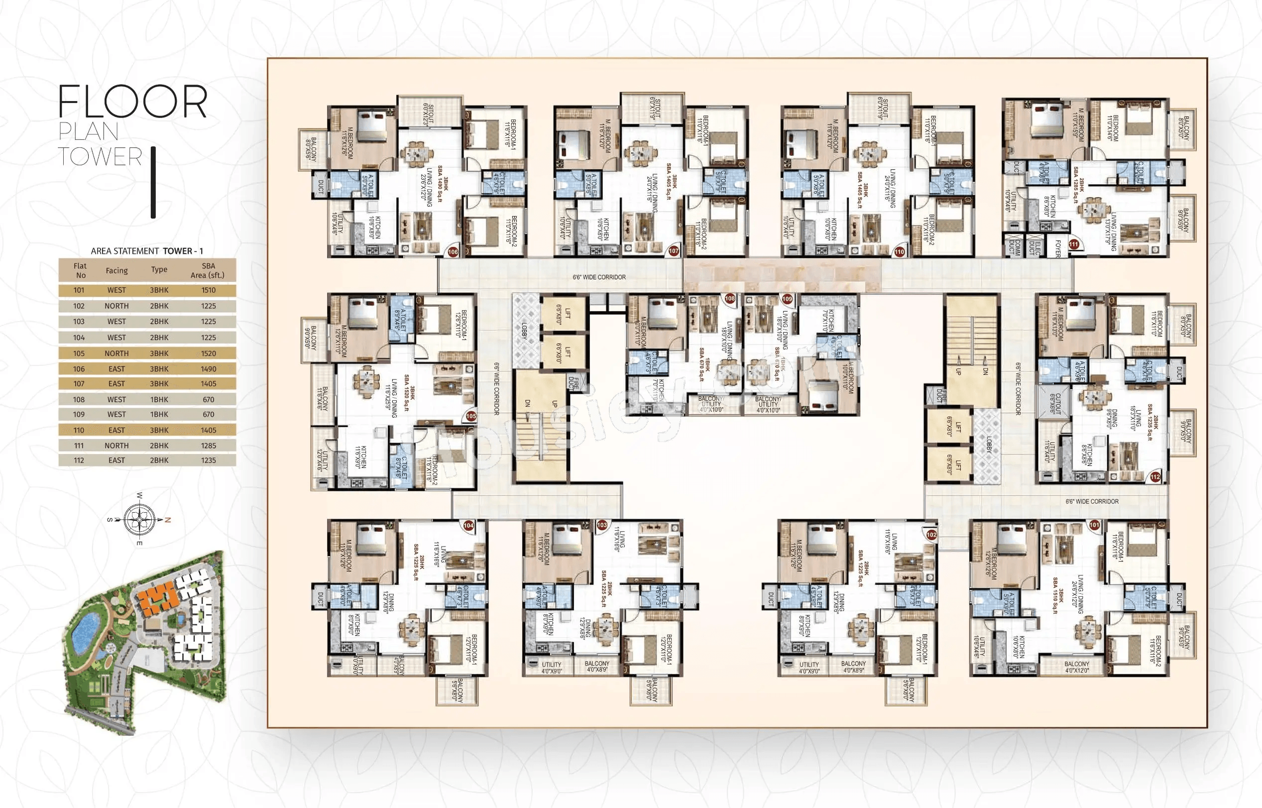 PSR Vanasree Floor plan 1