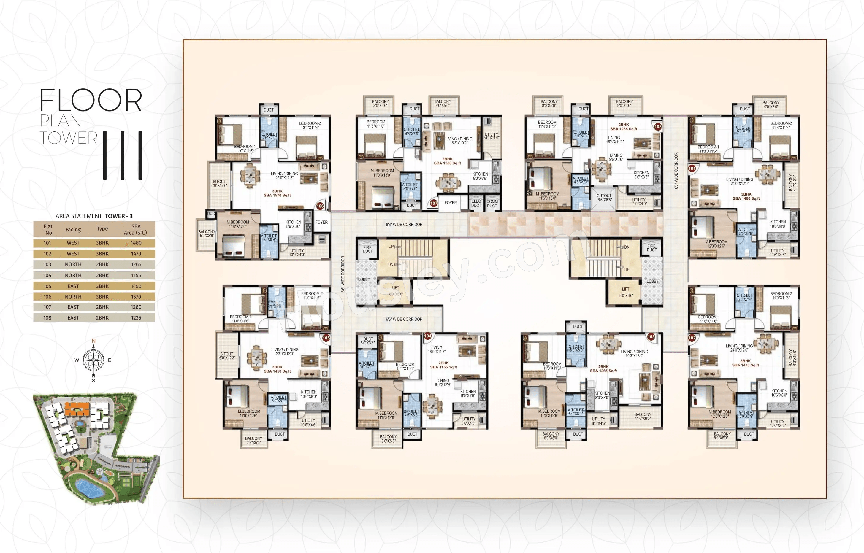 PSR Vanasree Floor plan 3