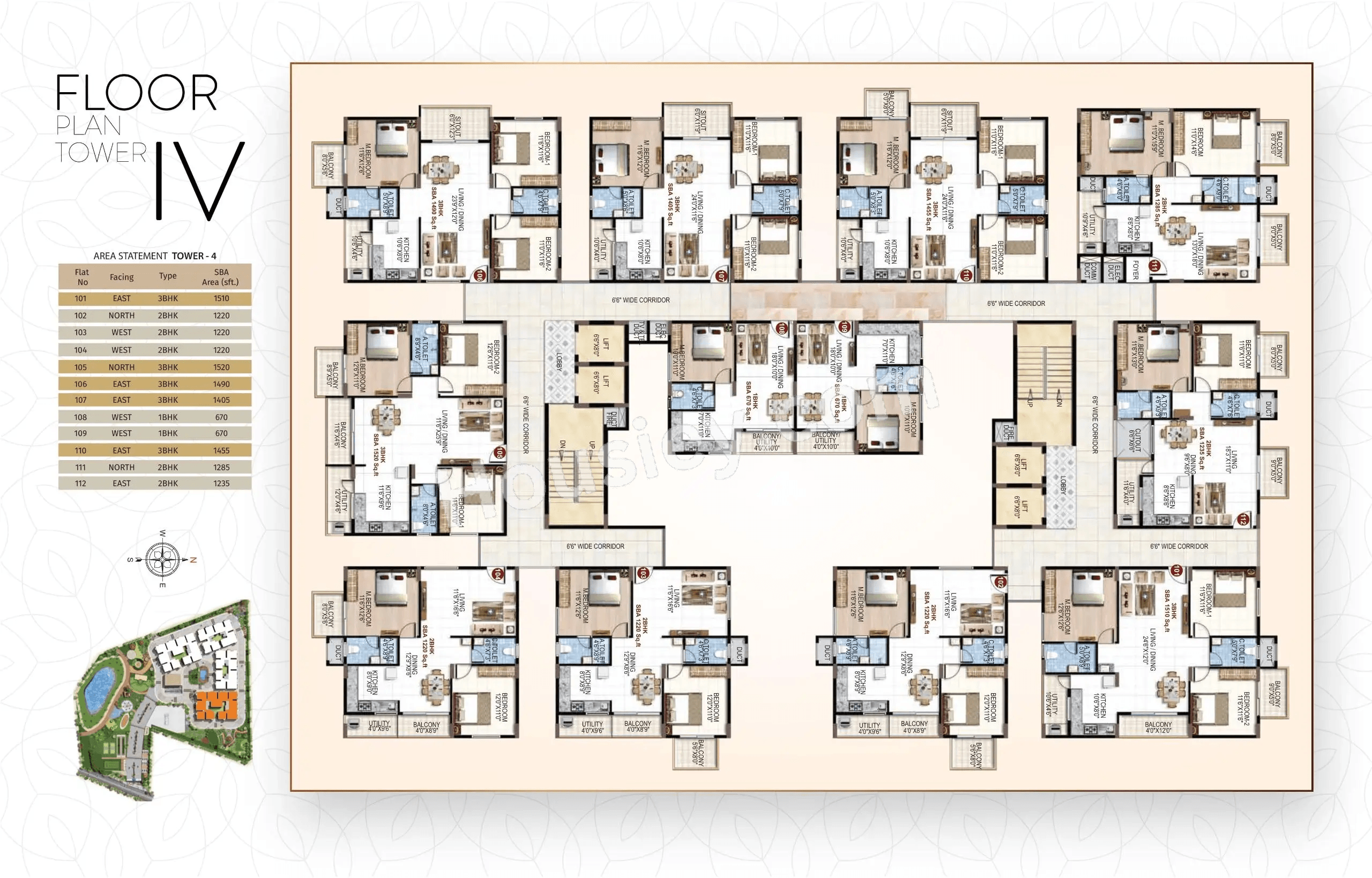 PSR Vanasree Floor plan 4