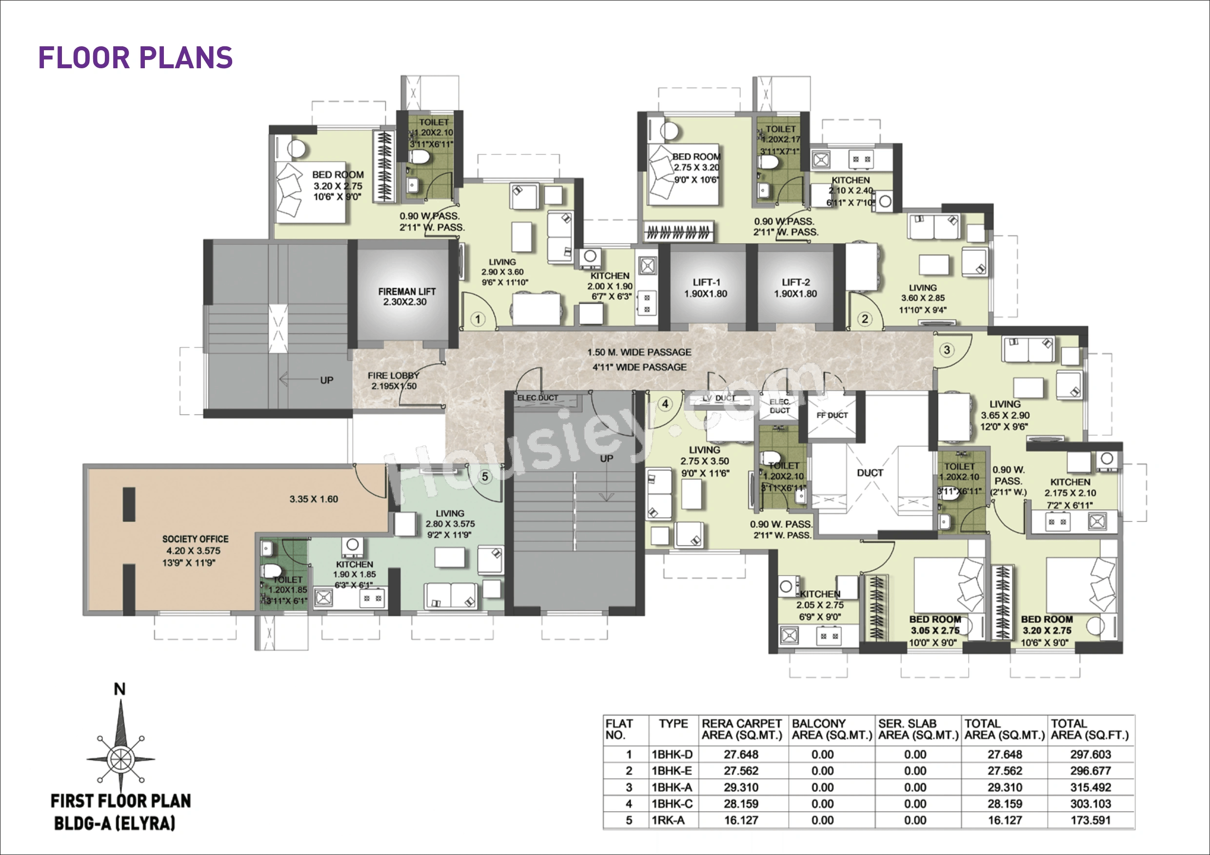 Puraniks Elyra Floor plan 1