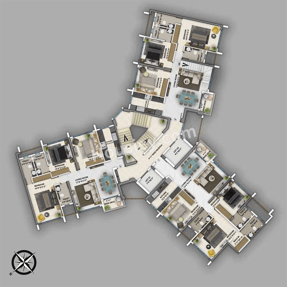 Purva Clermont Floor plan 1