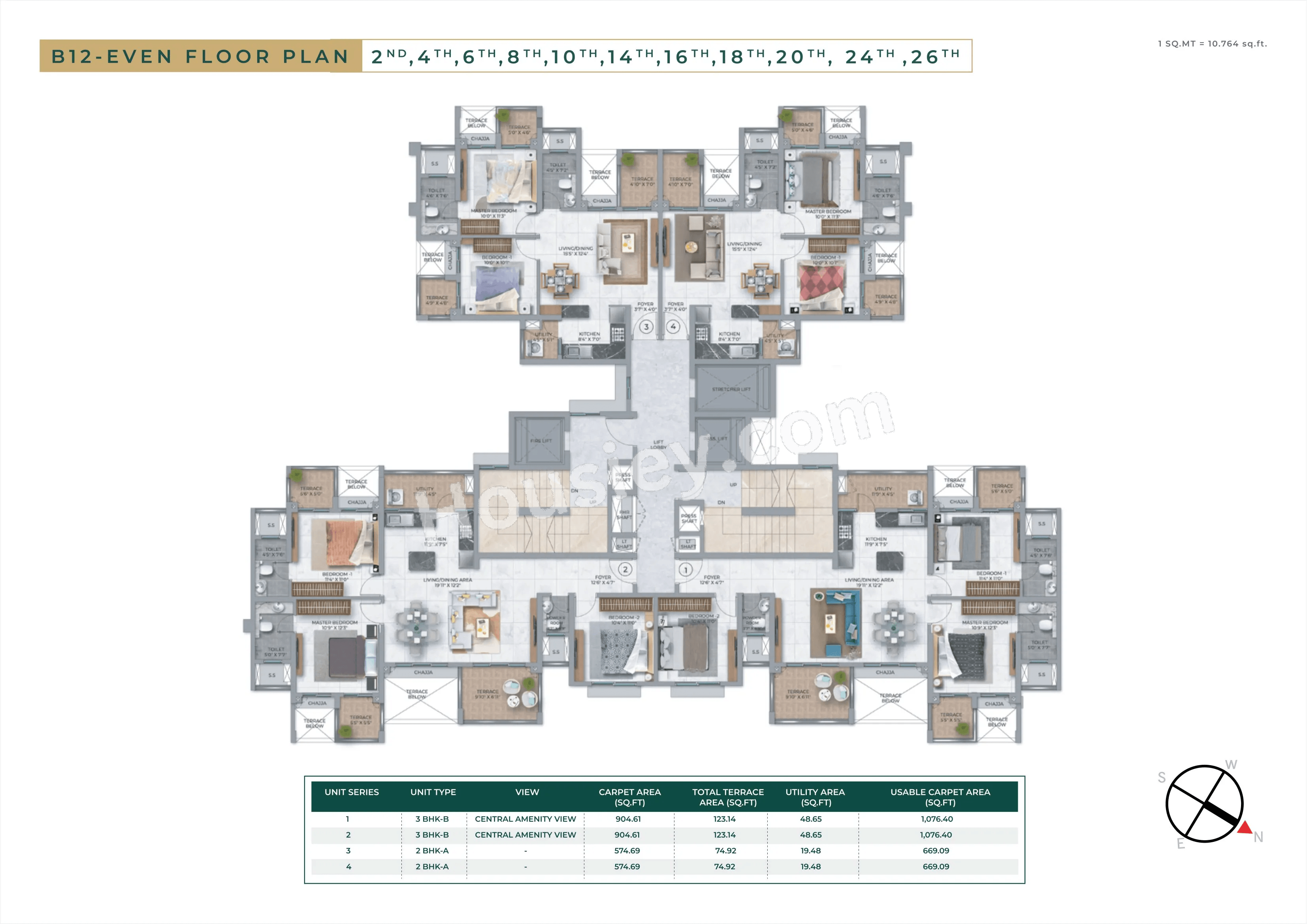 Purva Emerald Bay Floor plan 7