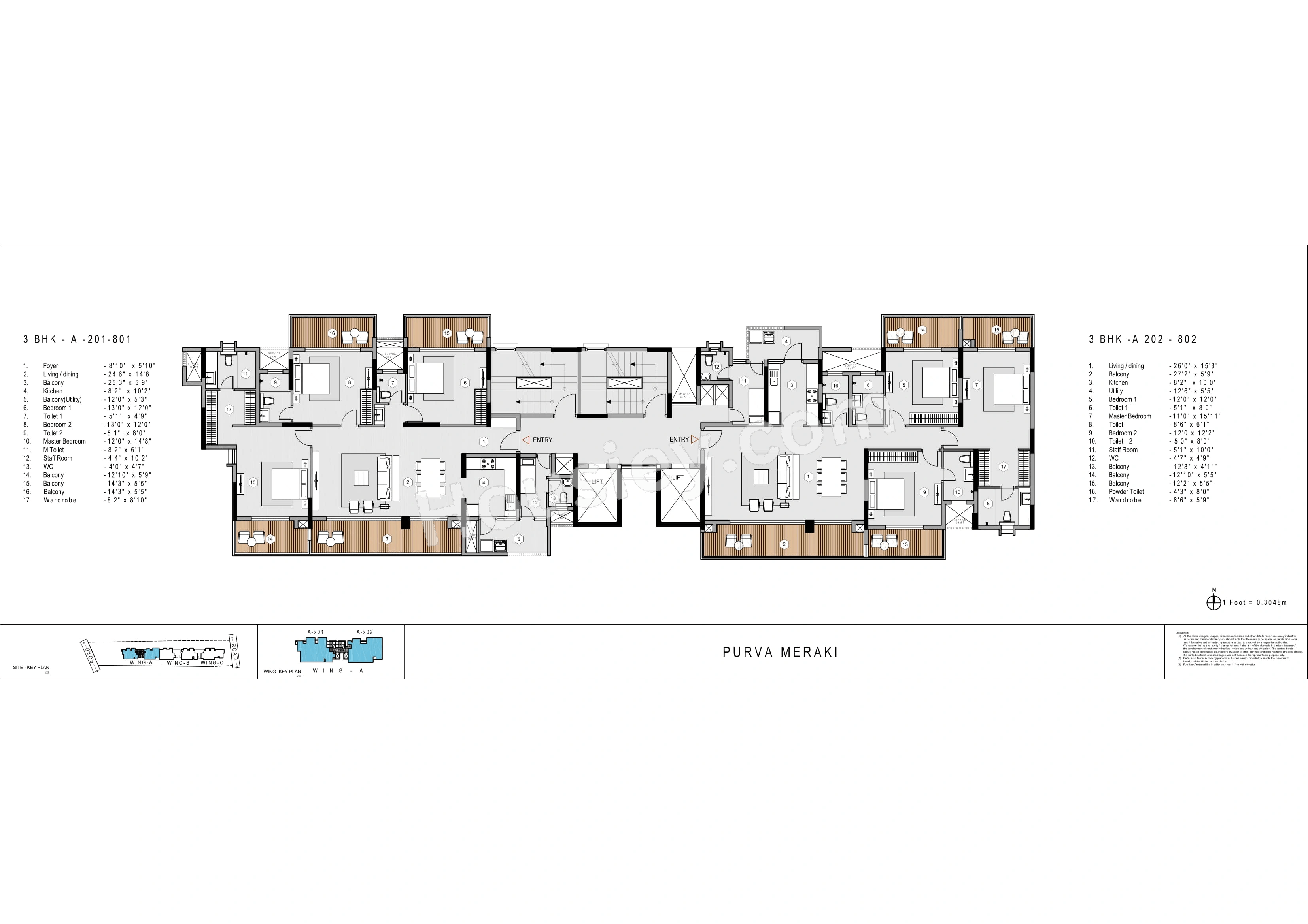 Purva Meraki Floor plan 1