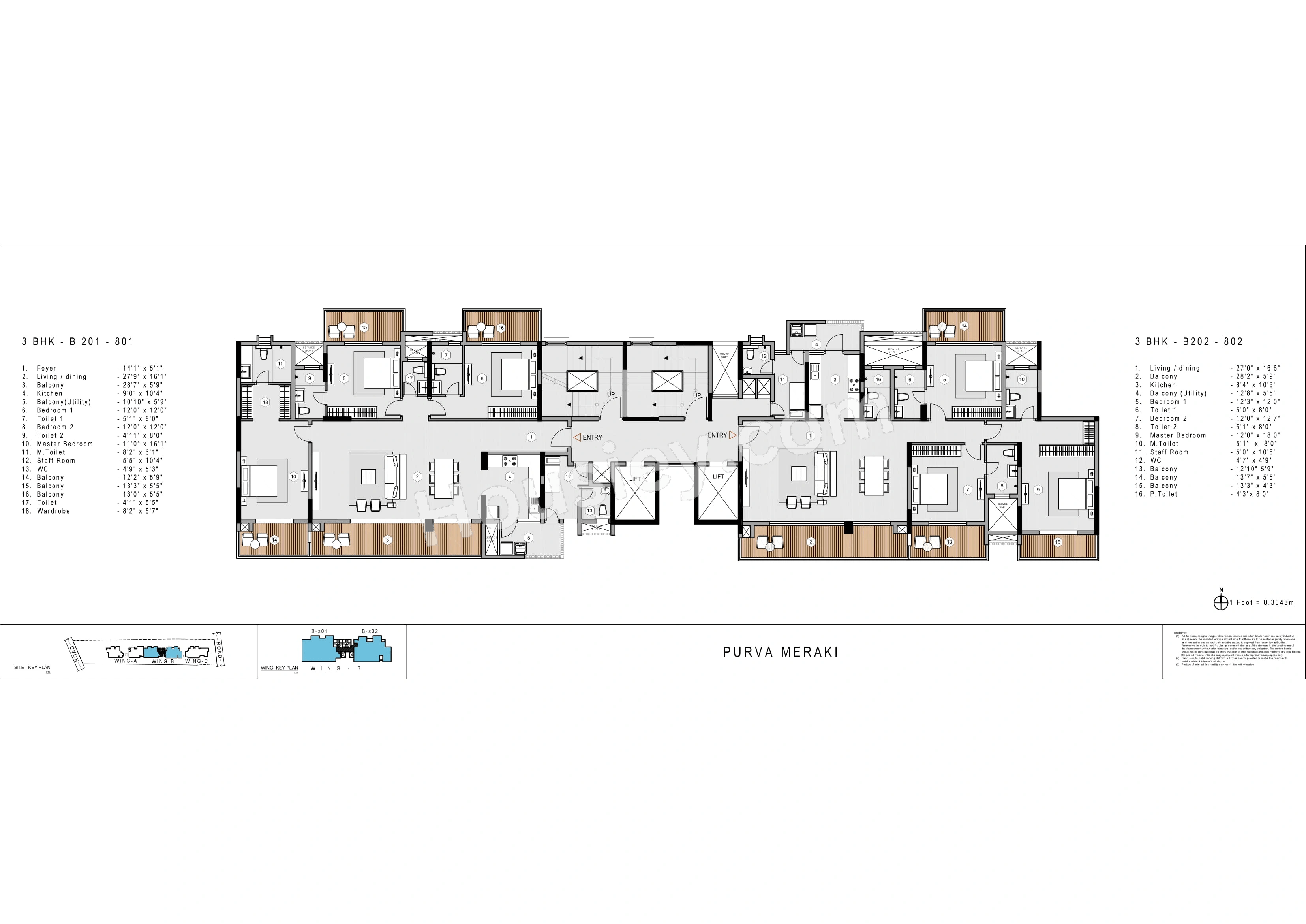 Purva Meraki Floor plan 2