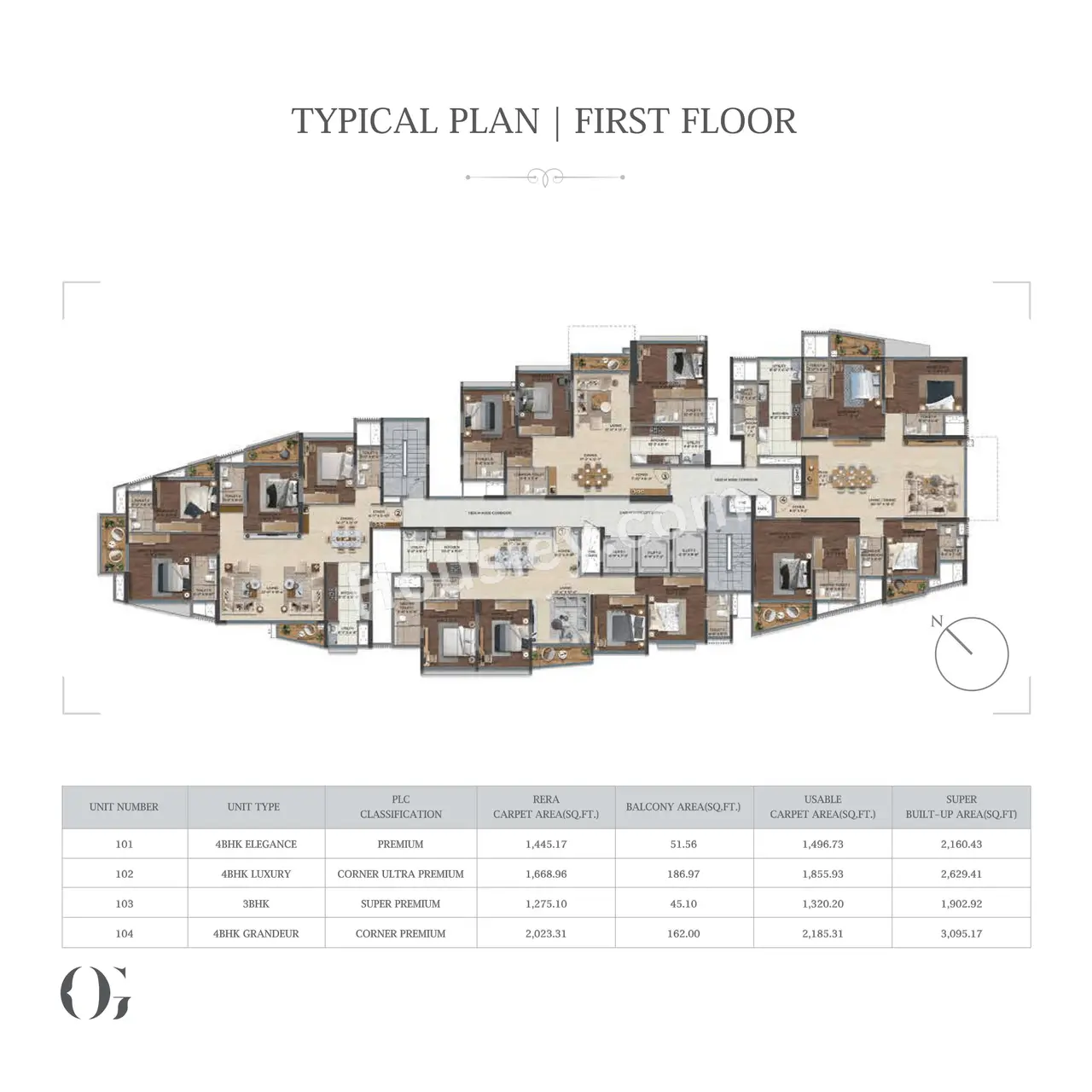 Purva Orient Grand Floor Plan