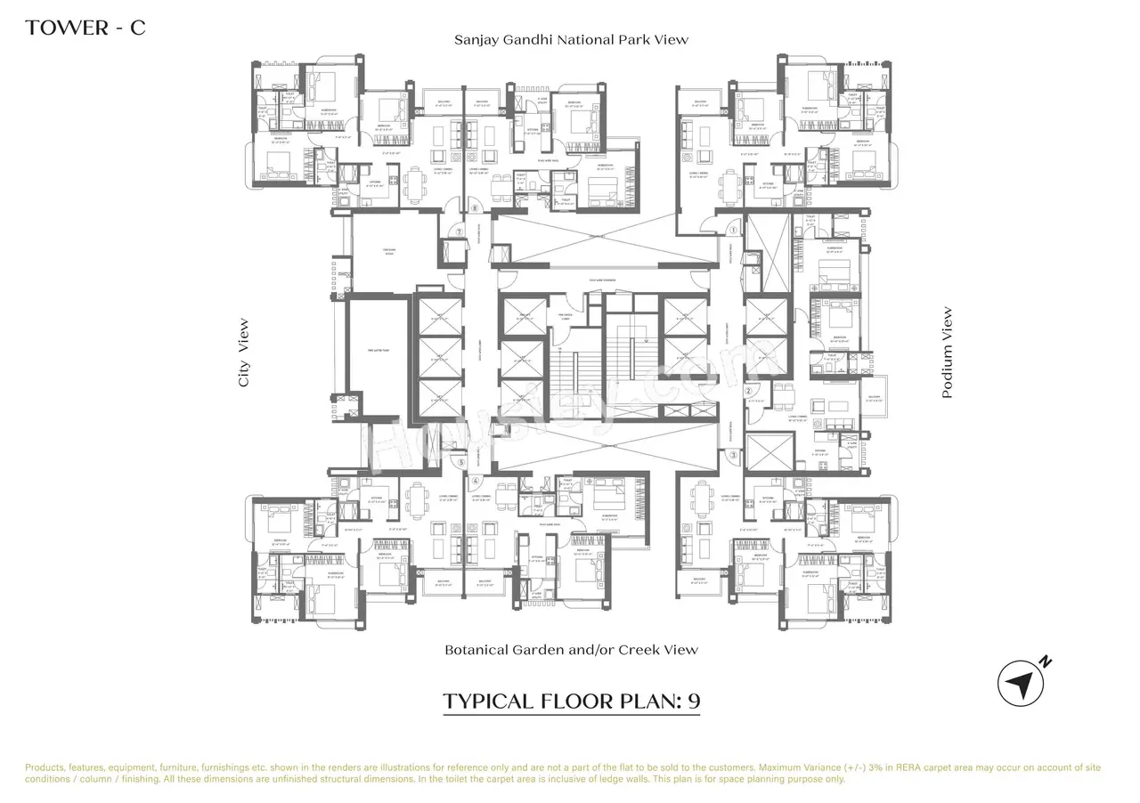 Purva Panorama Floor Plan