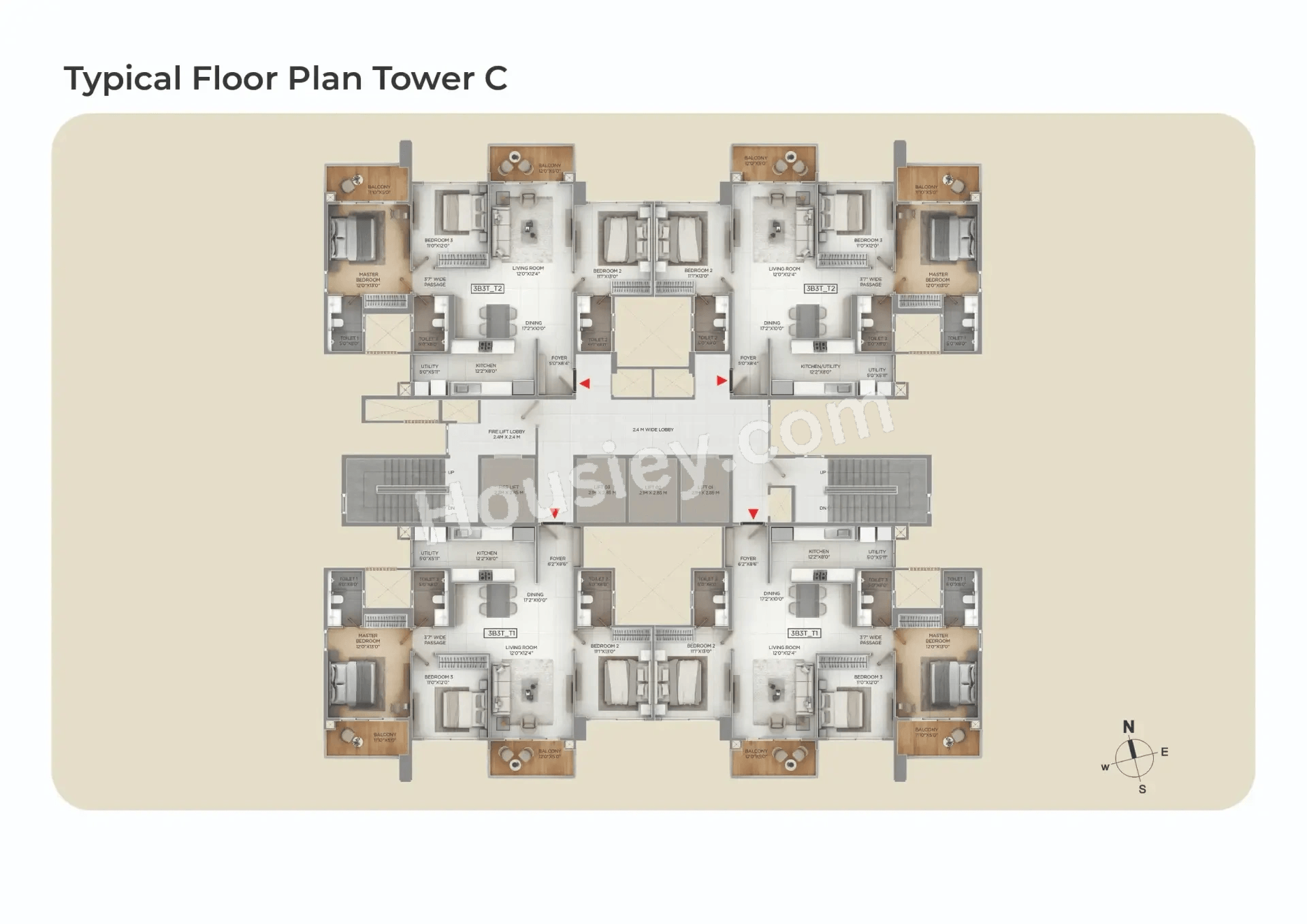 Purva Silver Sky Floor plan 3