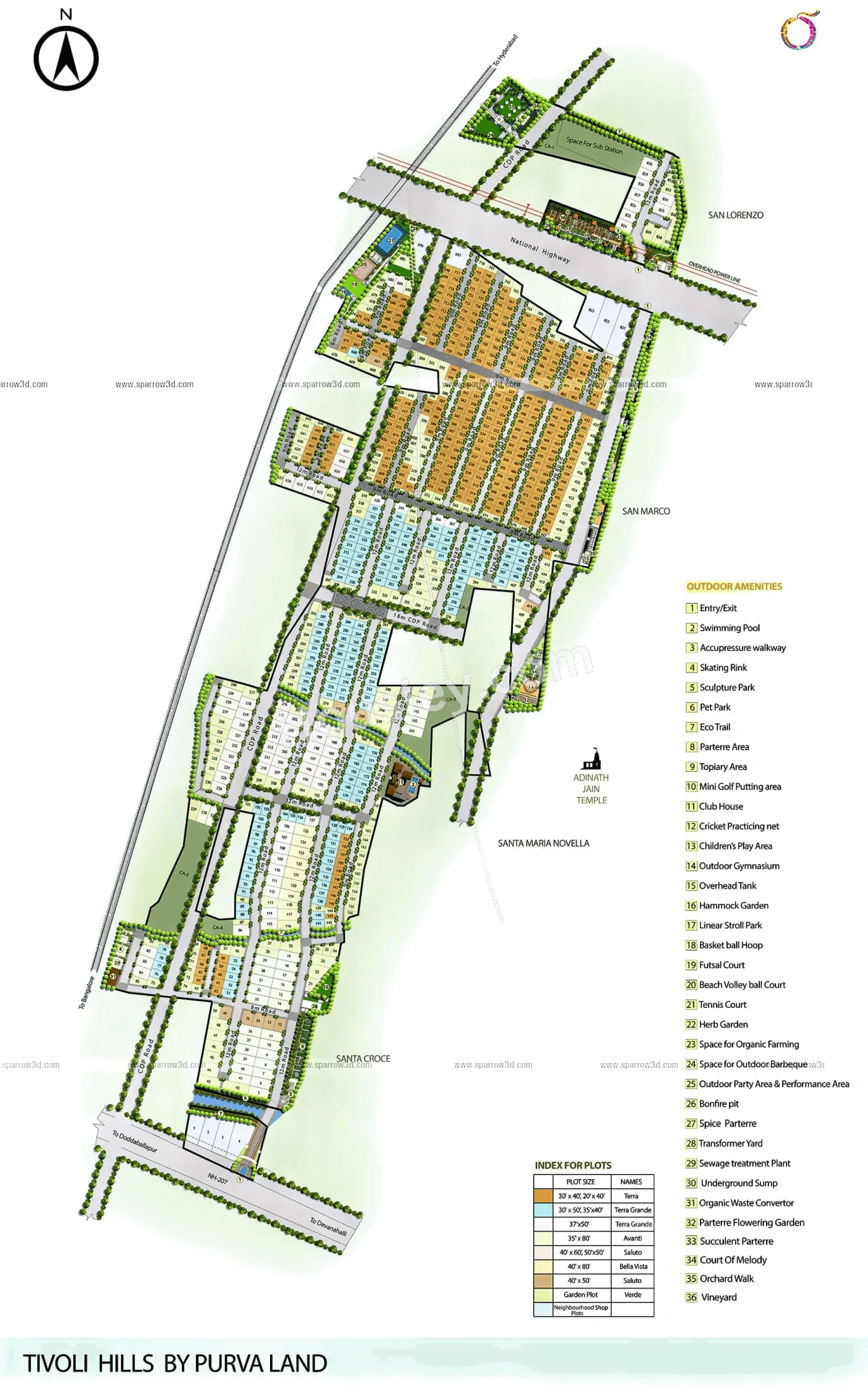 Purva Tivoli Hills Floor Plan