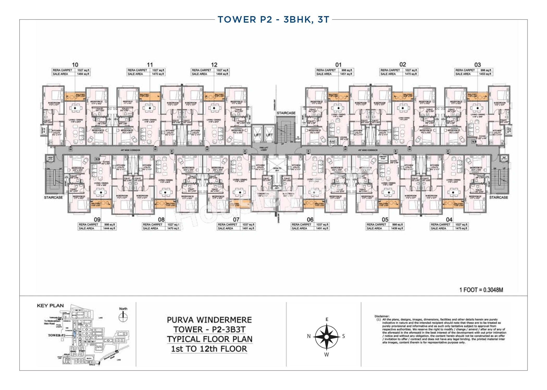 Purva Windermere Floor plan 7