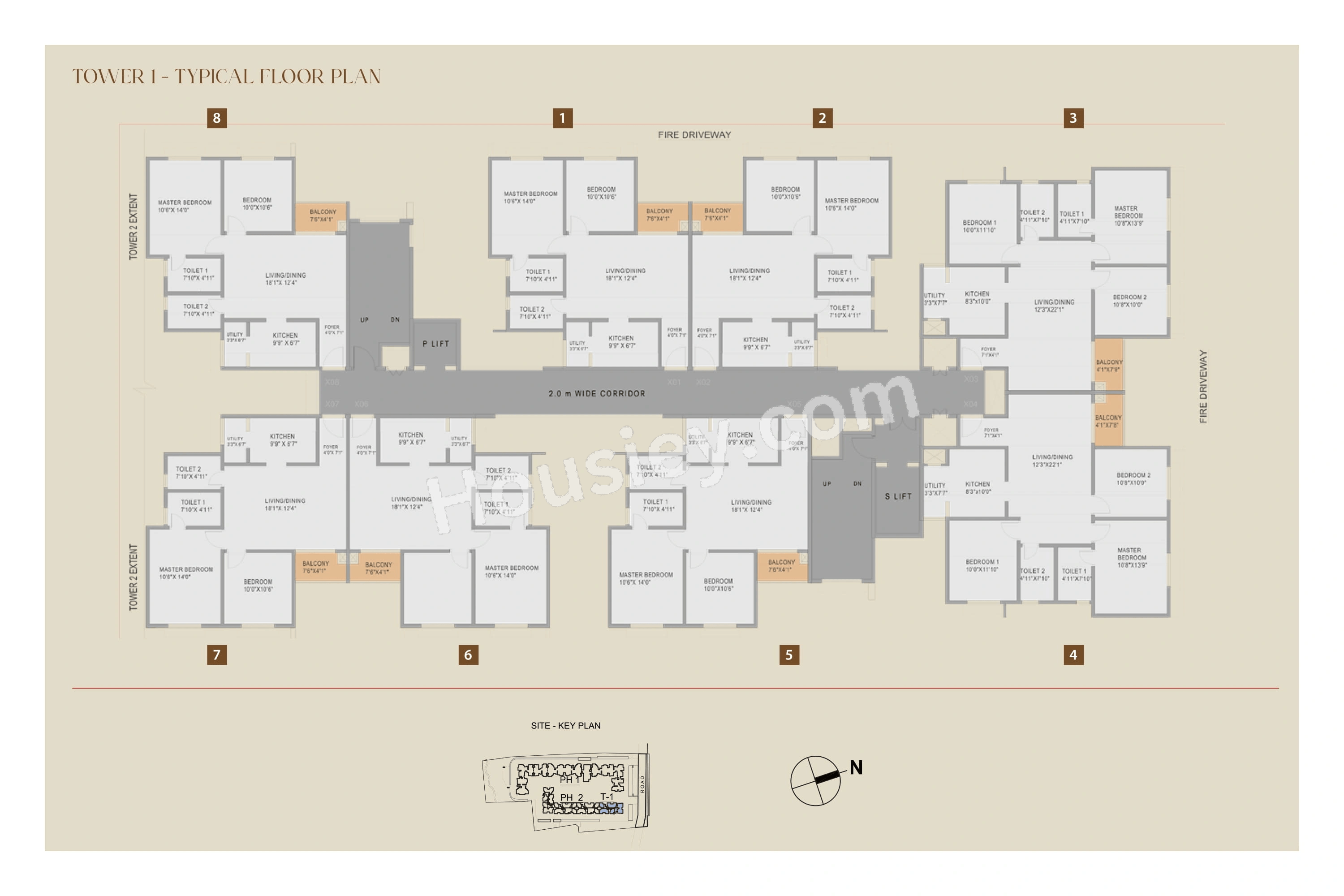 Purva Zenium Floor plan 1