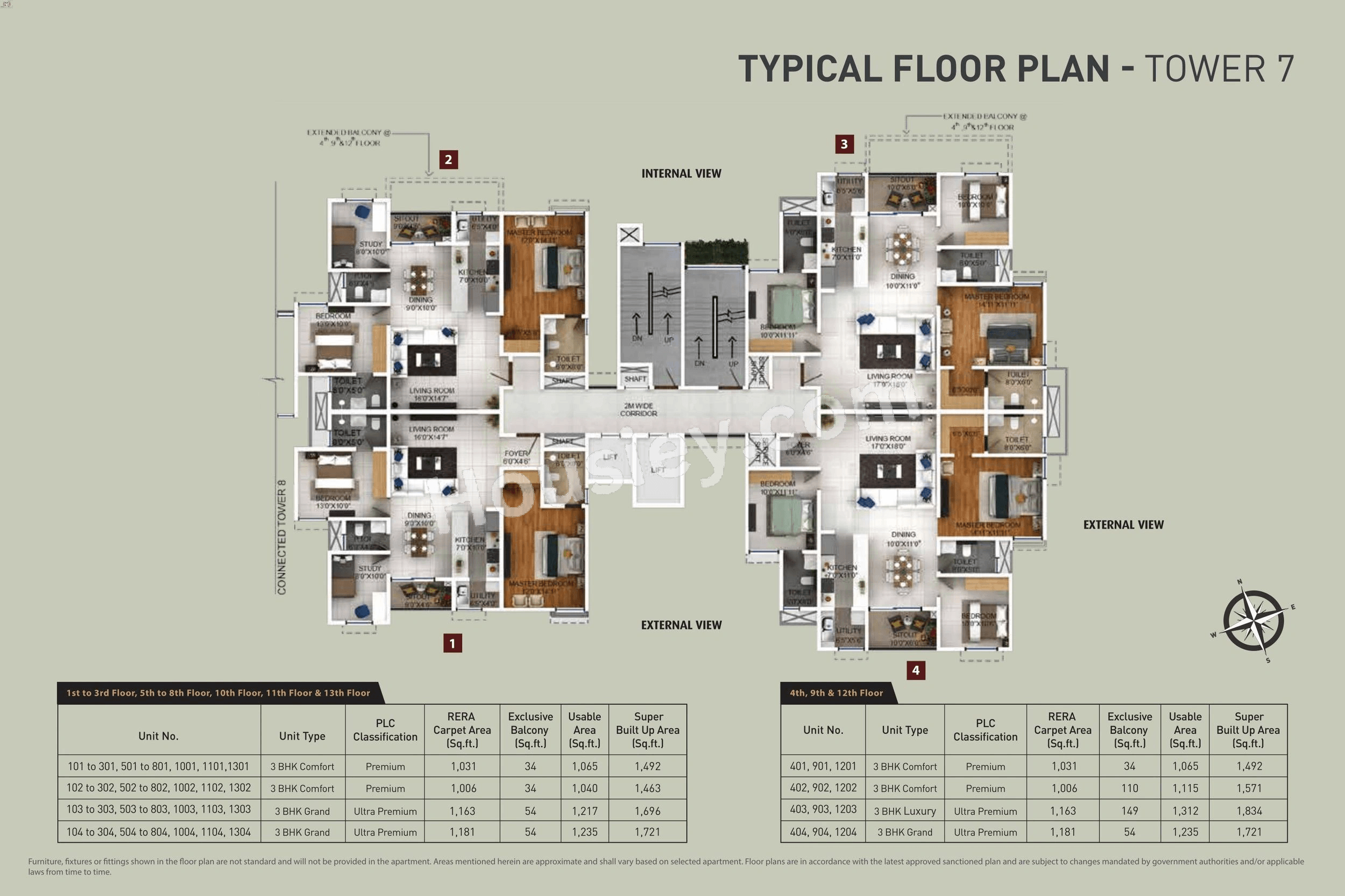 Purva Zenium Floor plan 3