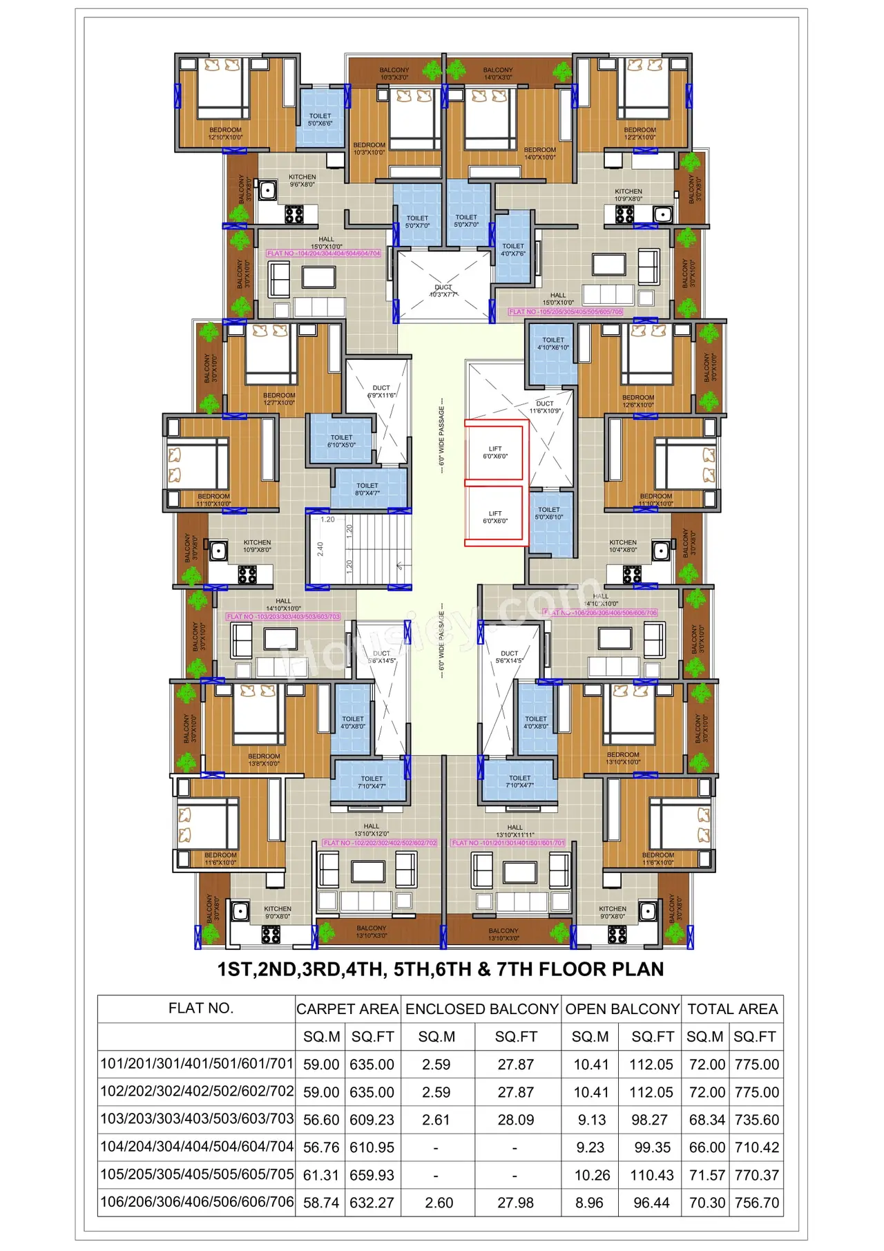 PVB Golden Square Floor Plan