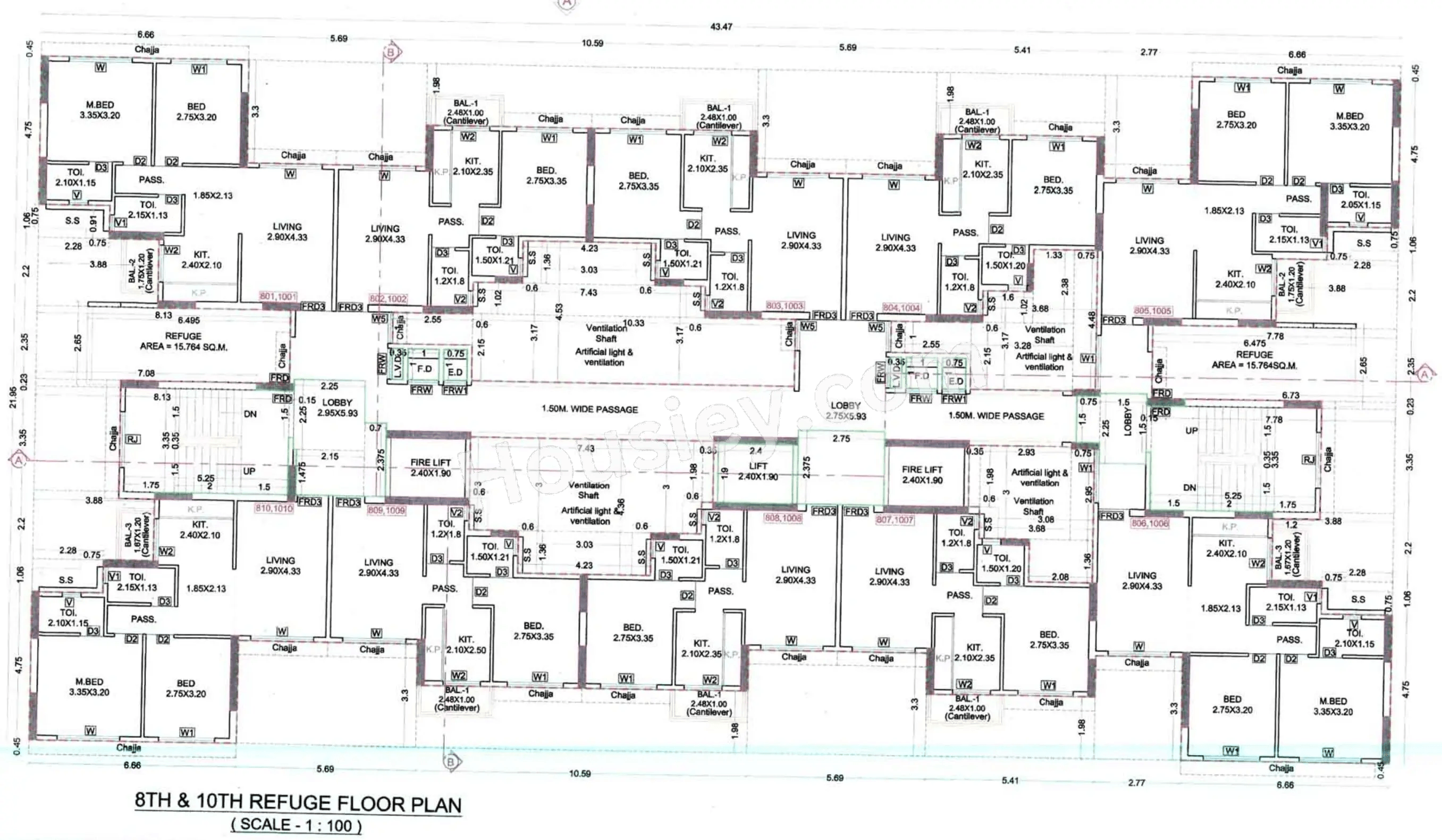 Qualcon Season Square Floor plan 1