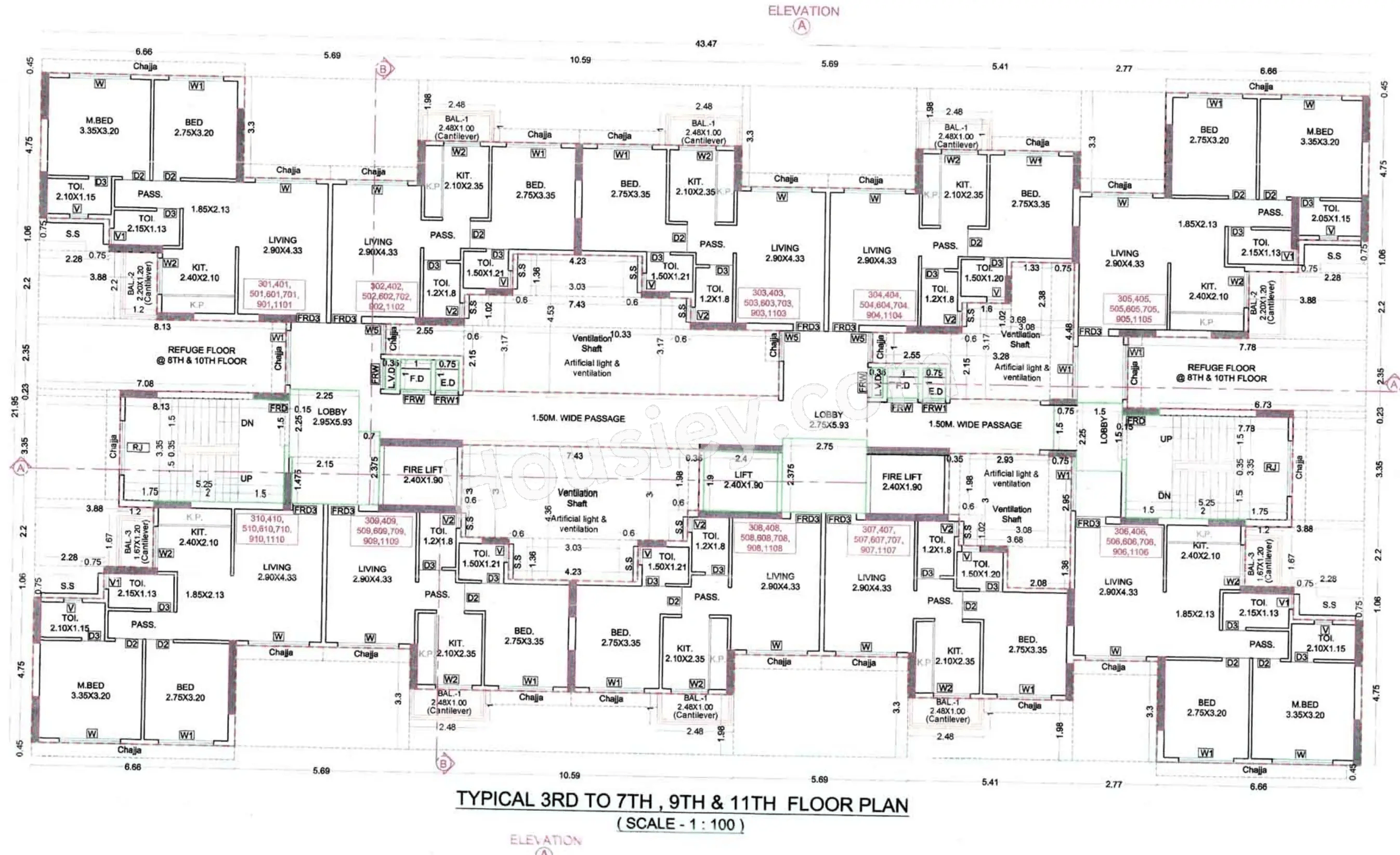 Qualcon Season Square Floor plan 3