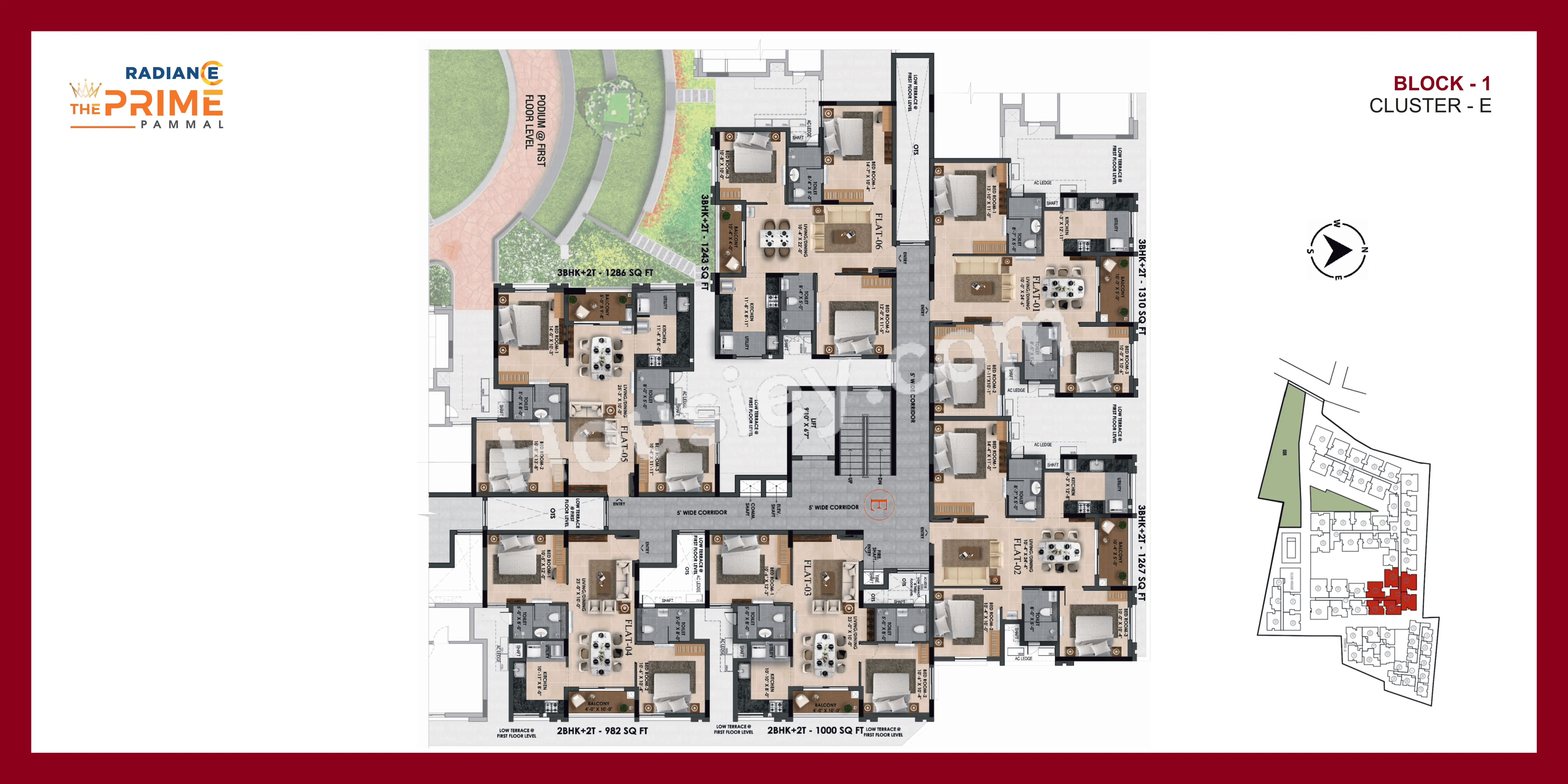 Radiance The Prime Floor plan 6