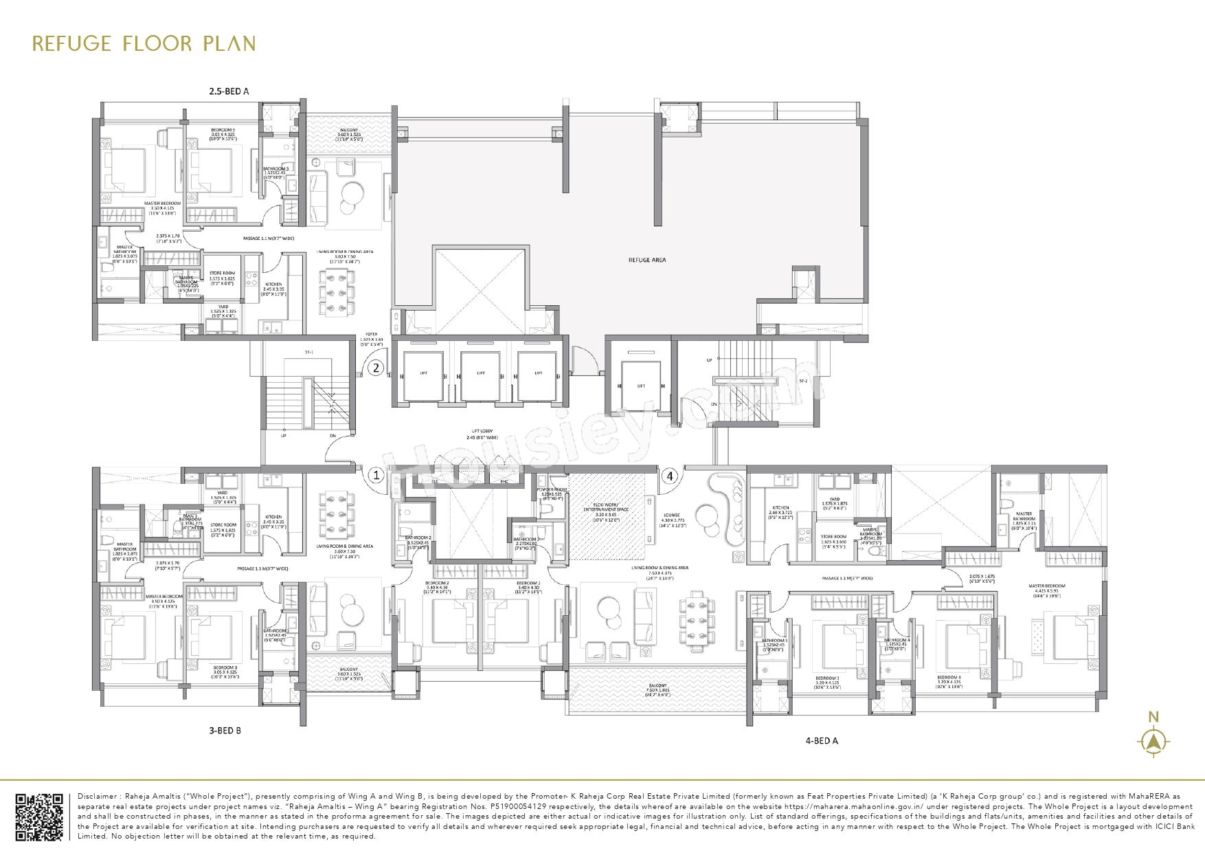 Raheja Amaltis Floor plan 1