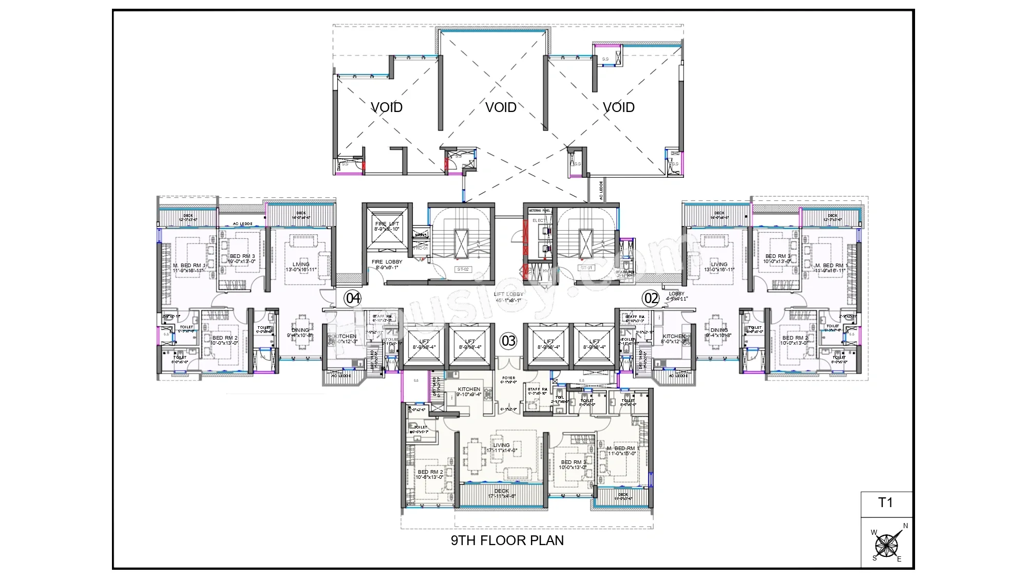 Raheja Atlantis Floor plan 1