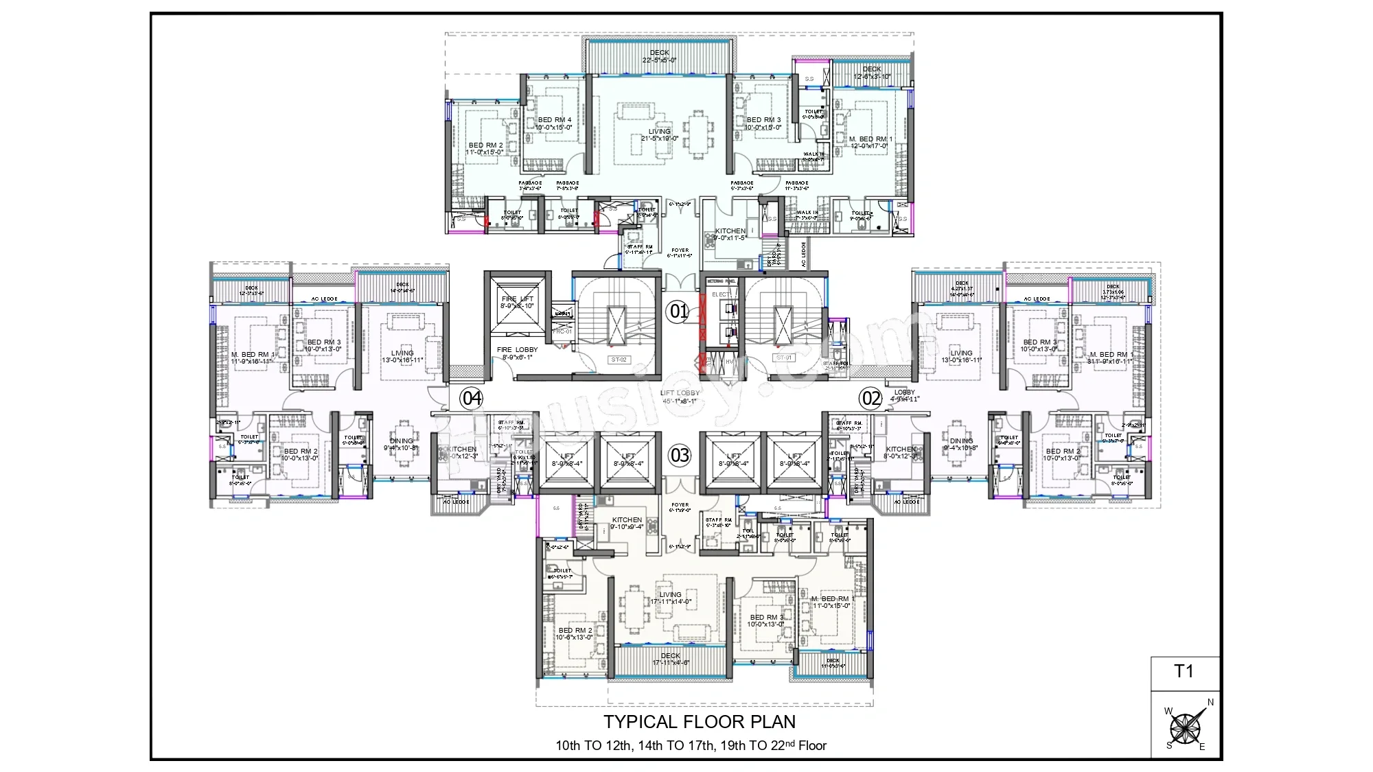 Raheja Atlantis Floor plan 4