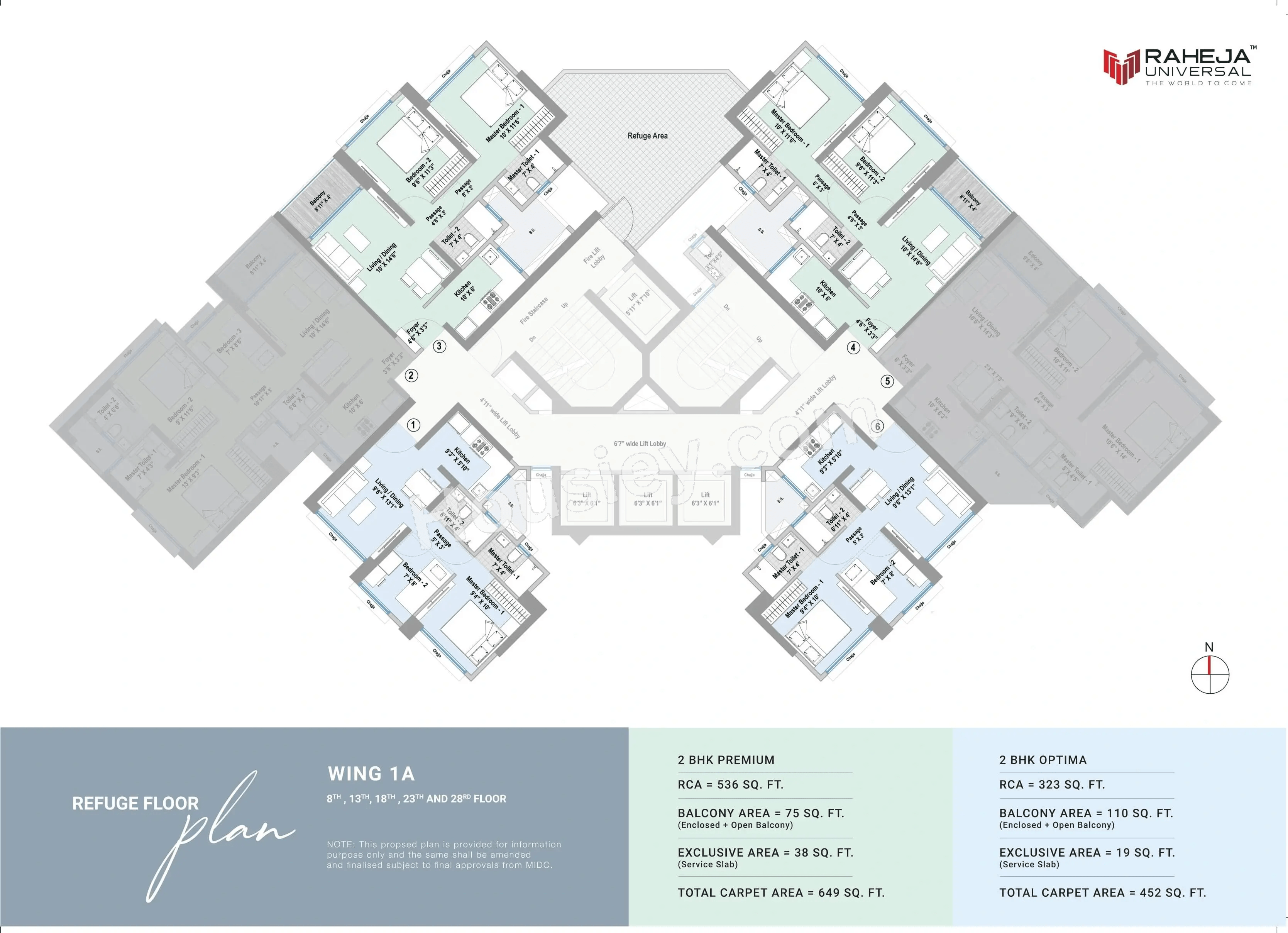 Raheja Lunaris Floor plan 1