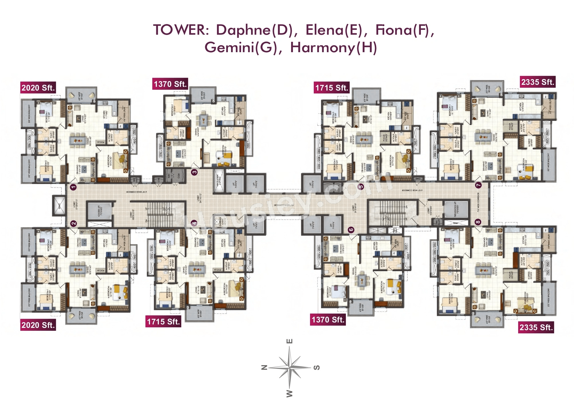 Rajapushpa Provincia Floor plan 1