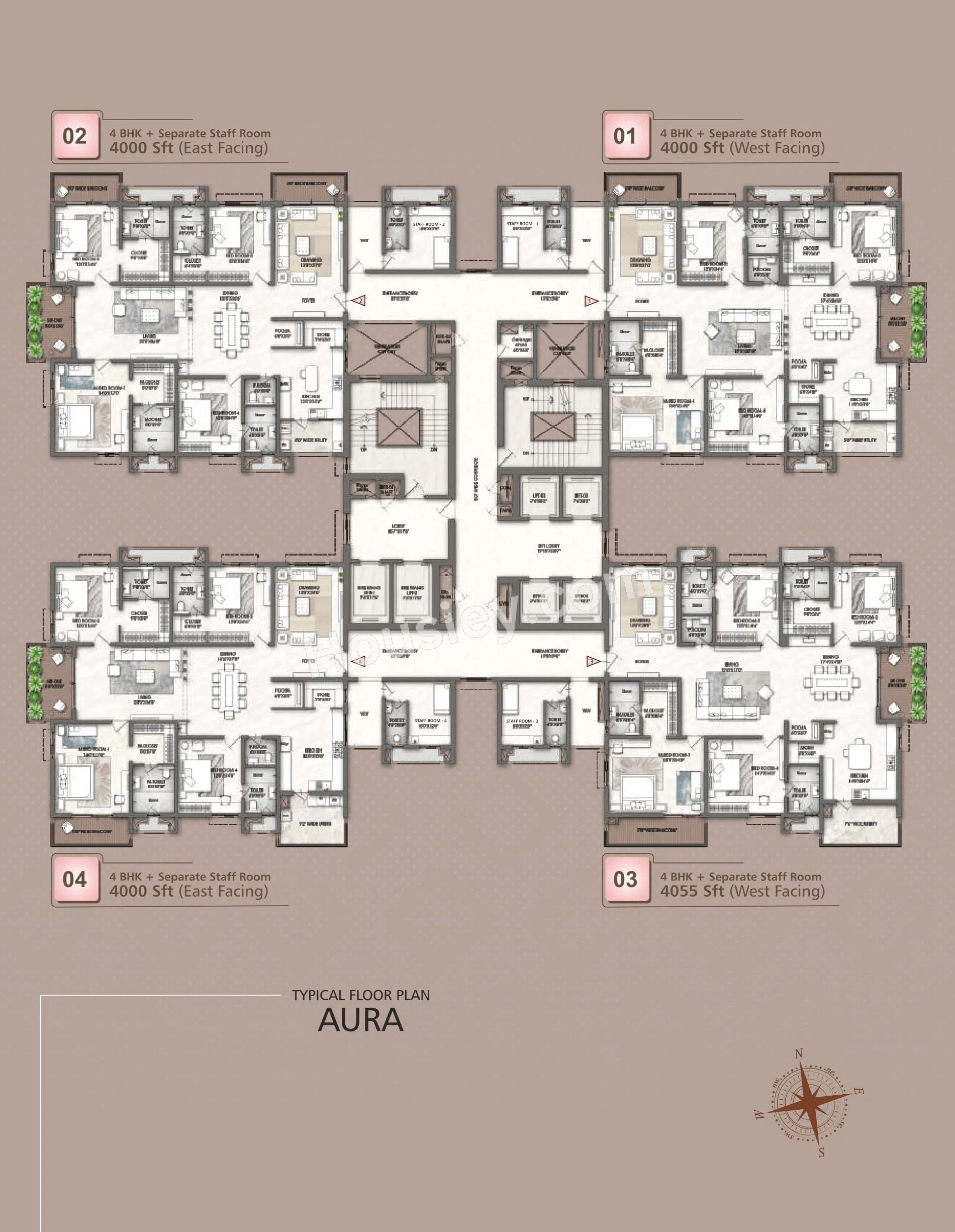Rajapushpa Skyra Floor plan 1