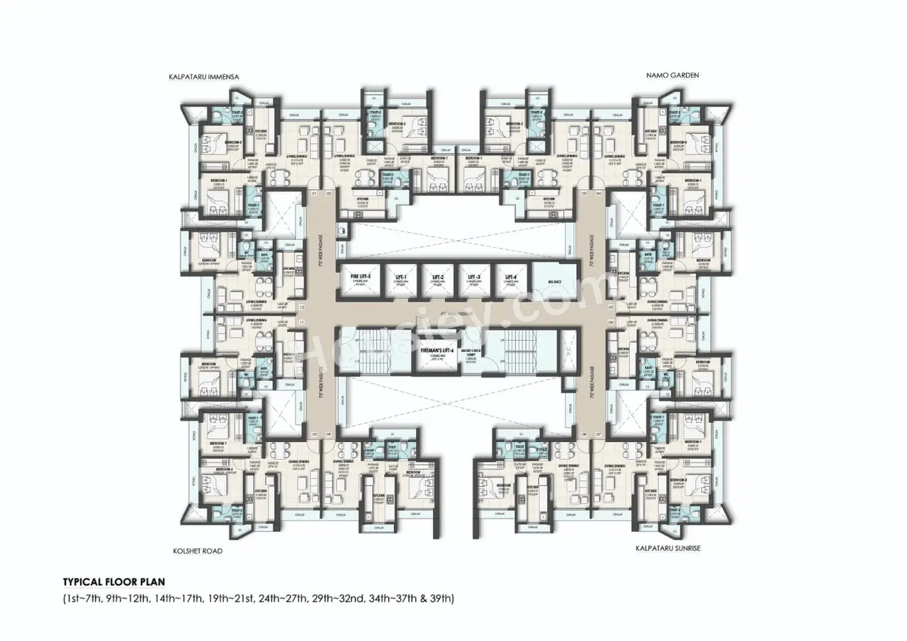 Rajlaxmi The Parkstreet Floor Plan