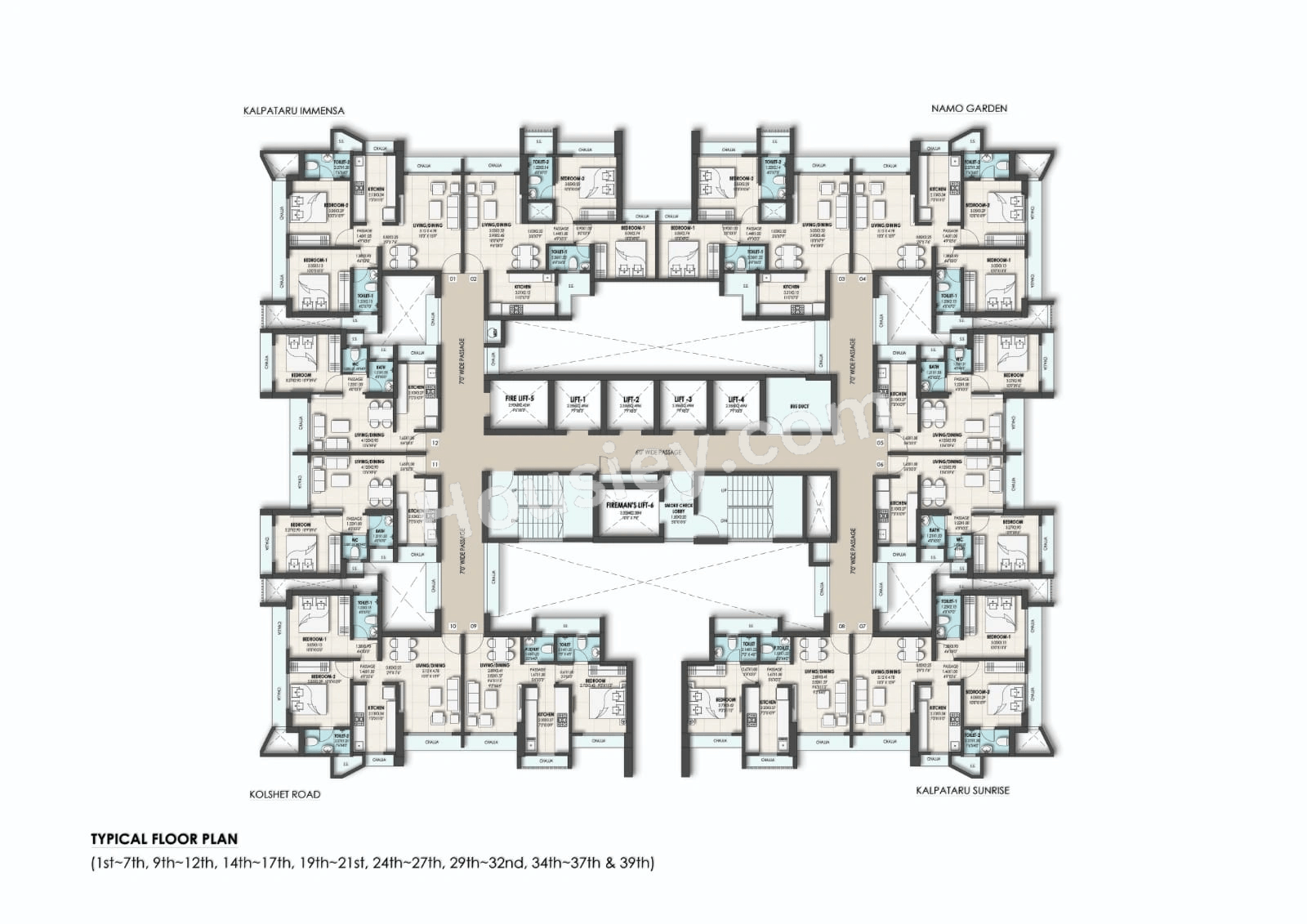 Rajlaxmi The Parkstreet Floor Plan