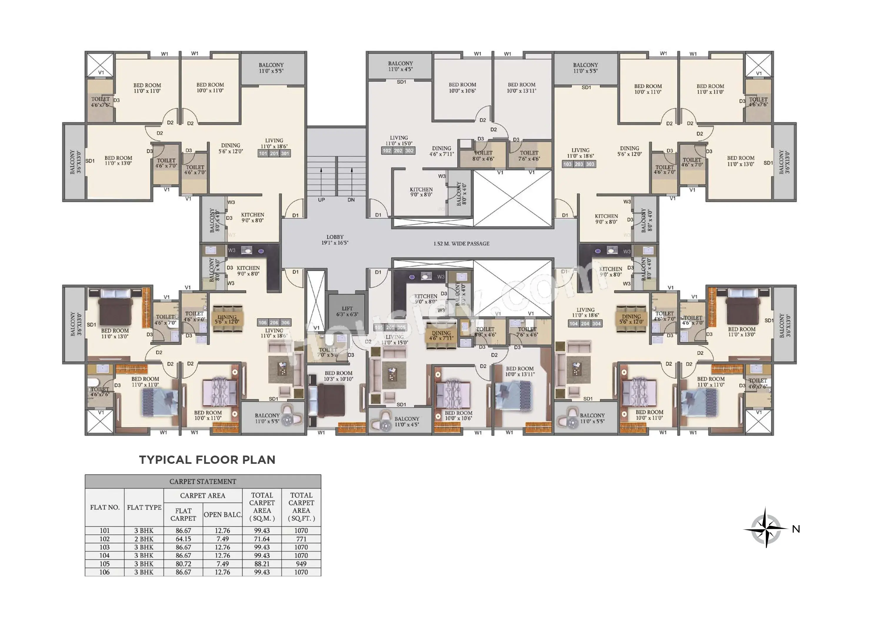 Ram India Foresta Floor Plan