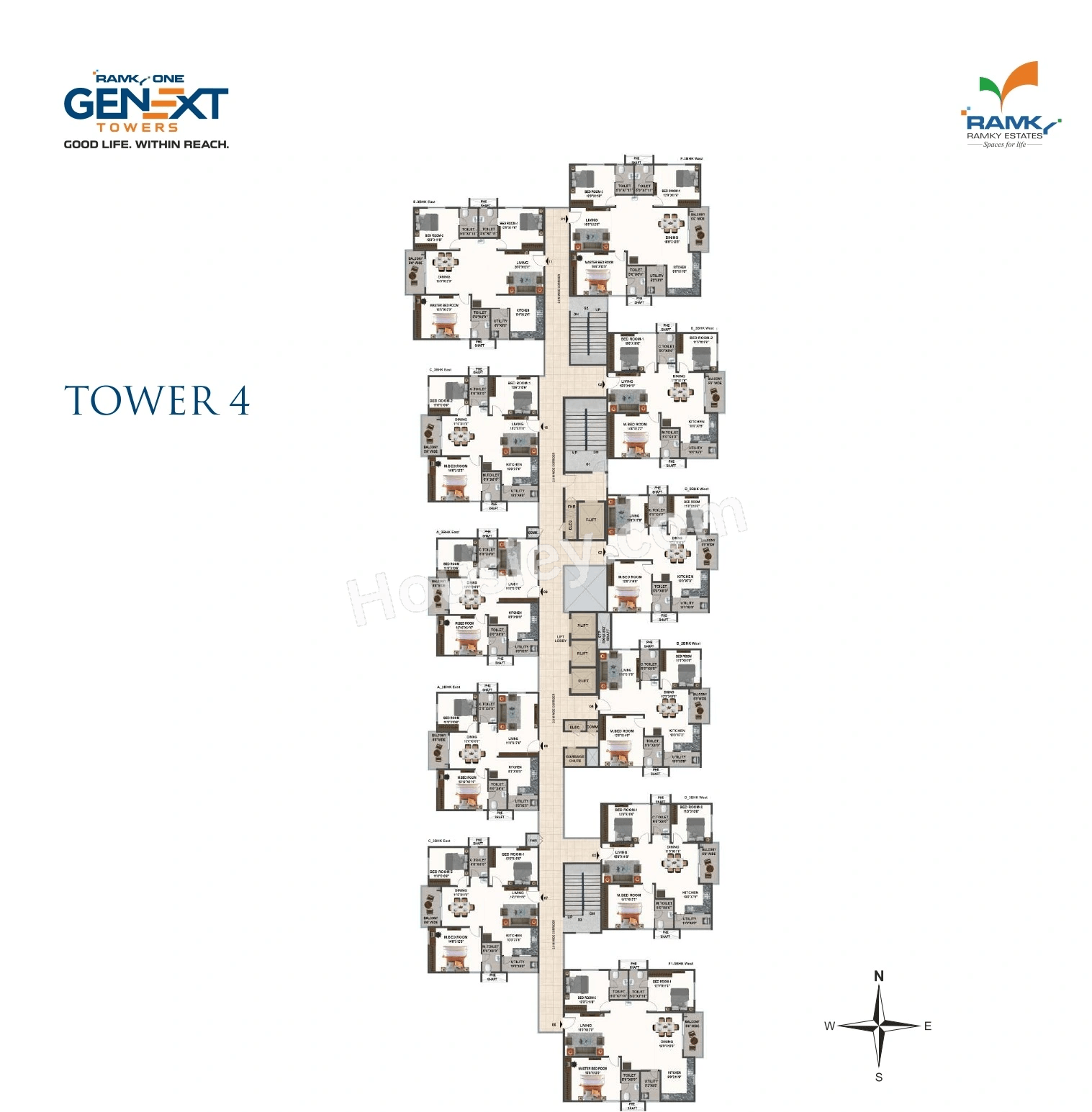 Ramky One Genext Towers Floor plan 4