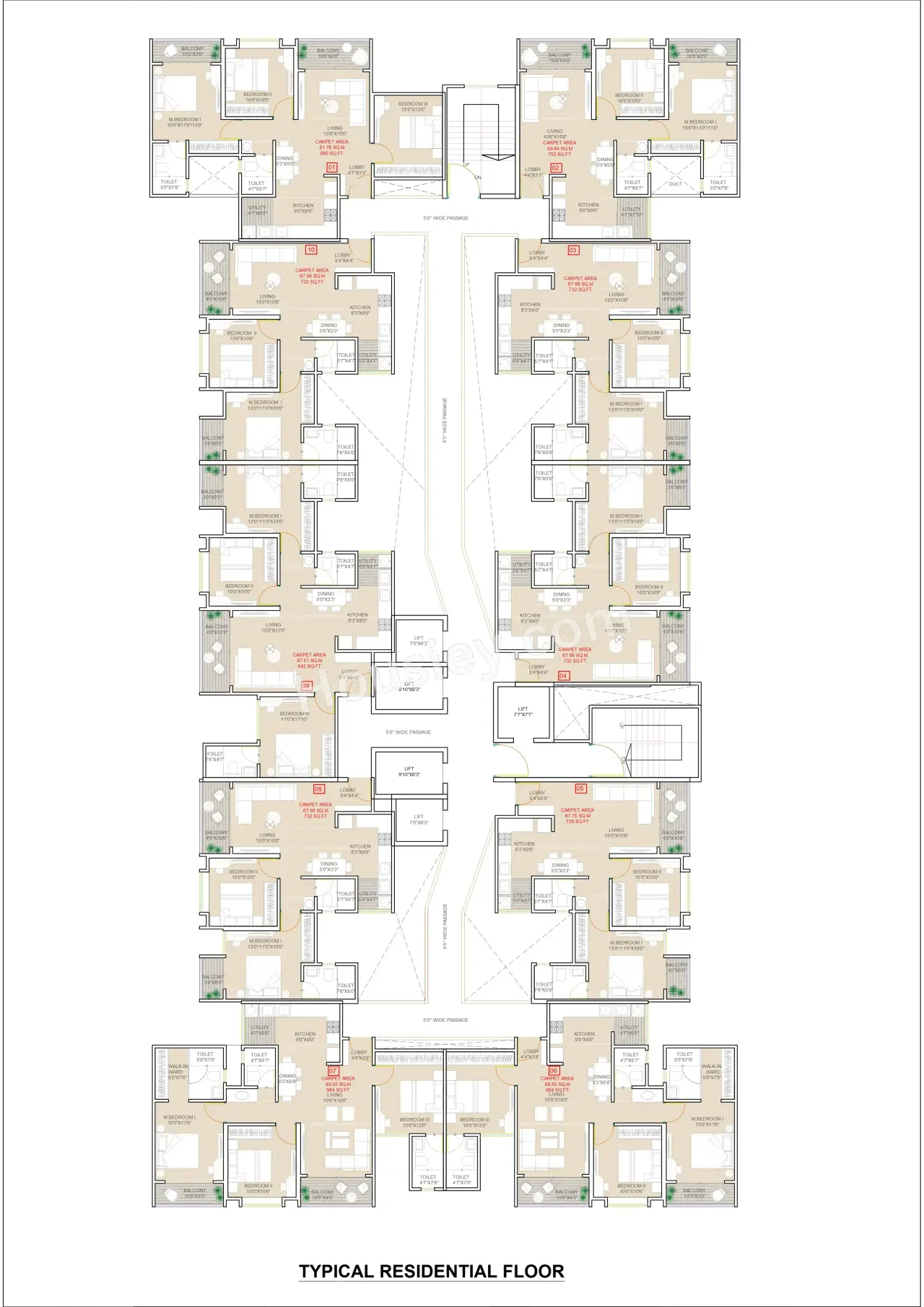 Raskar President Floor Plan