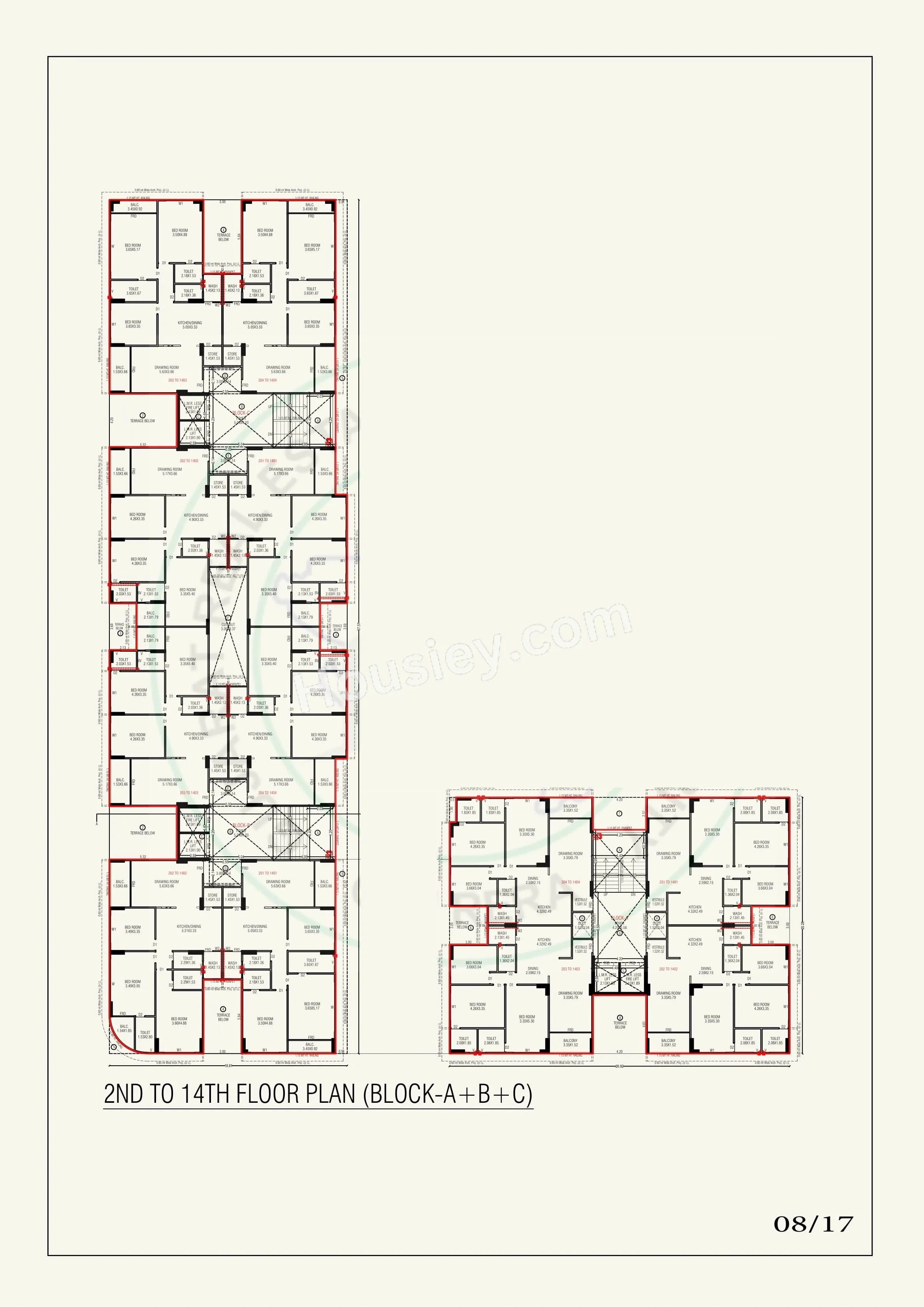 Ratna Turquoise Glamouere Floor plan 1