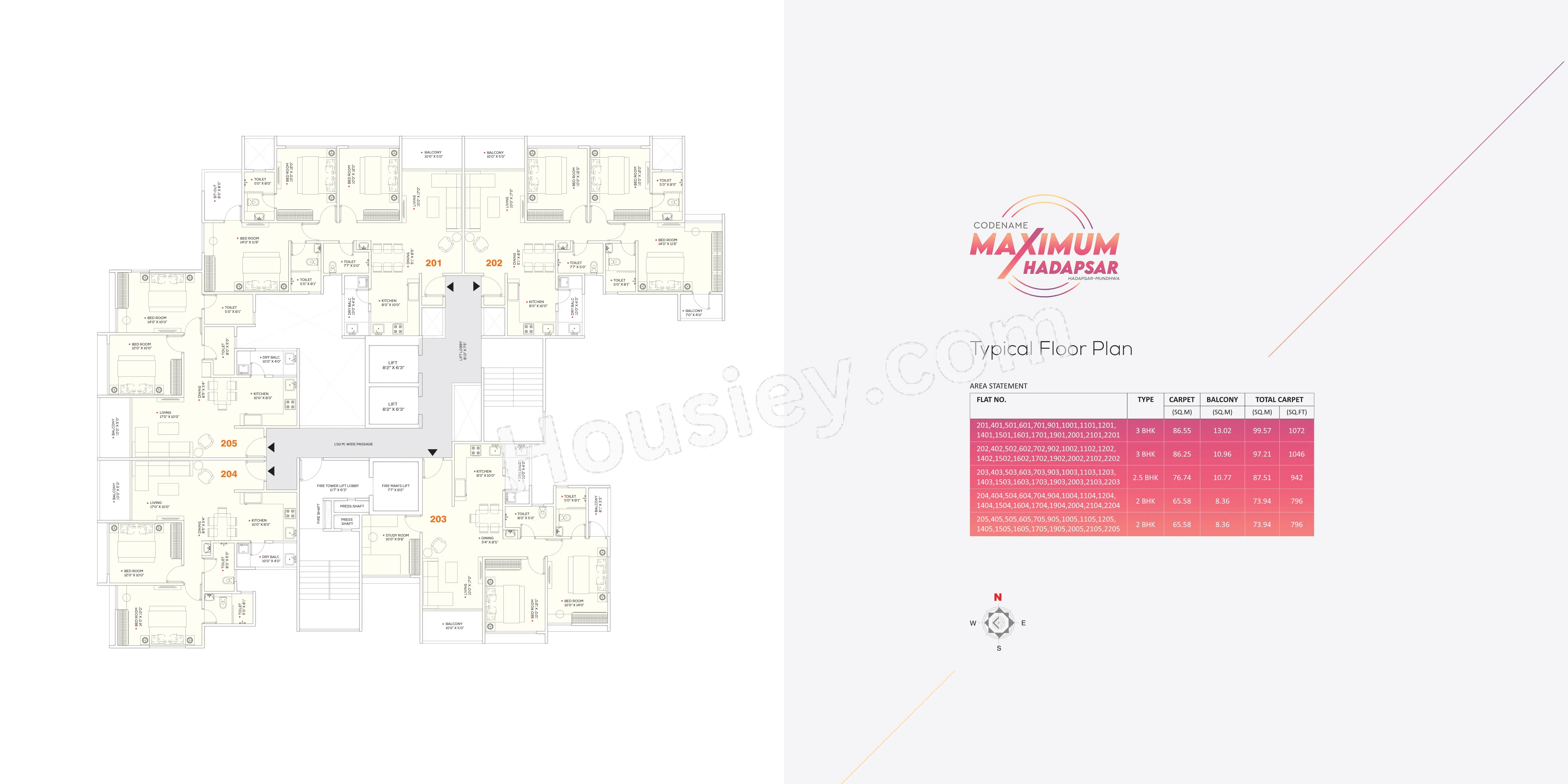 Ravima Newton Homes Mundhwa Floor Plan