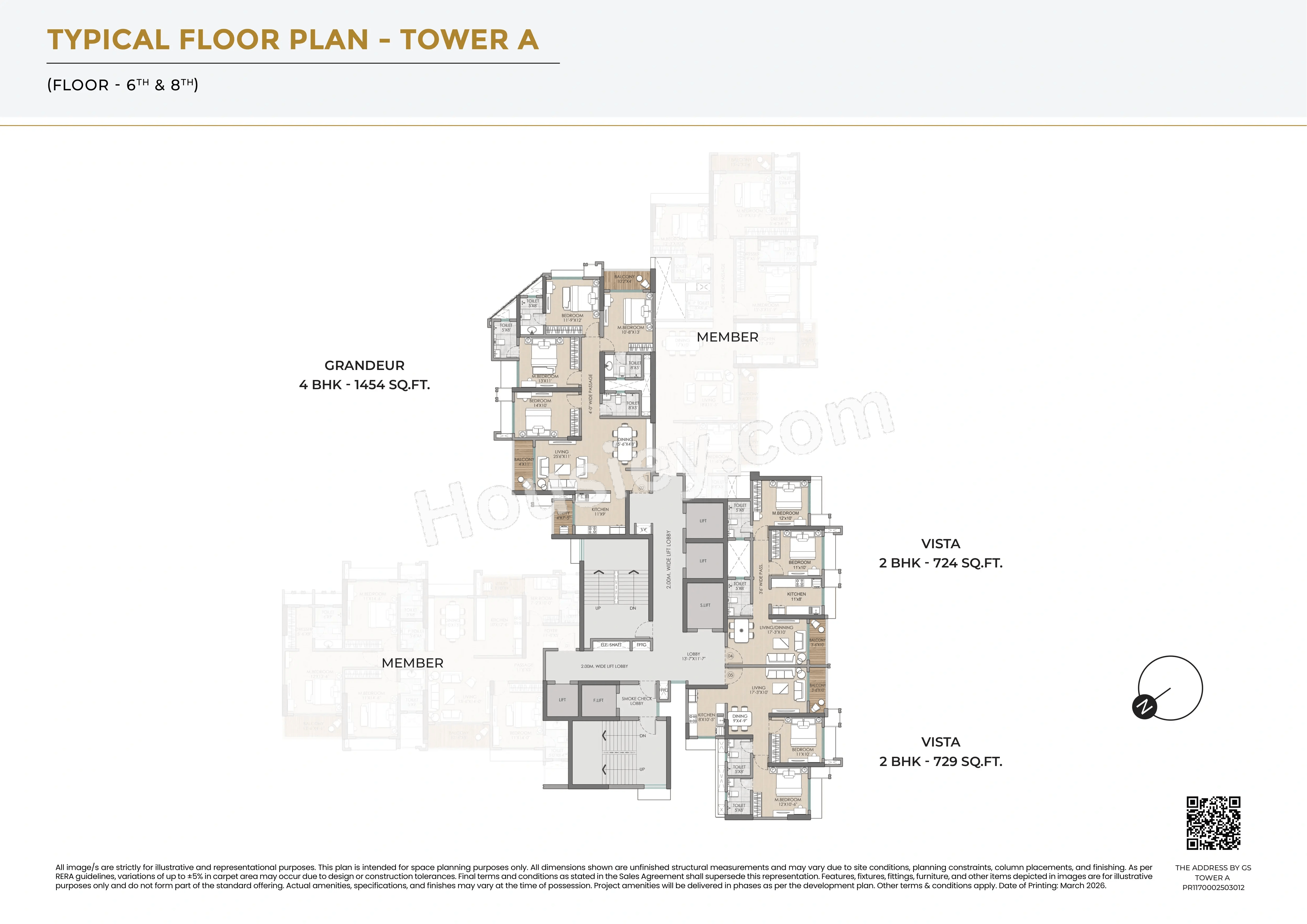 Raymond The Address By GS Sion Floor plan 1